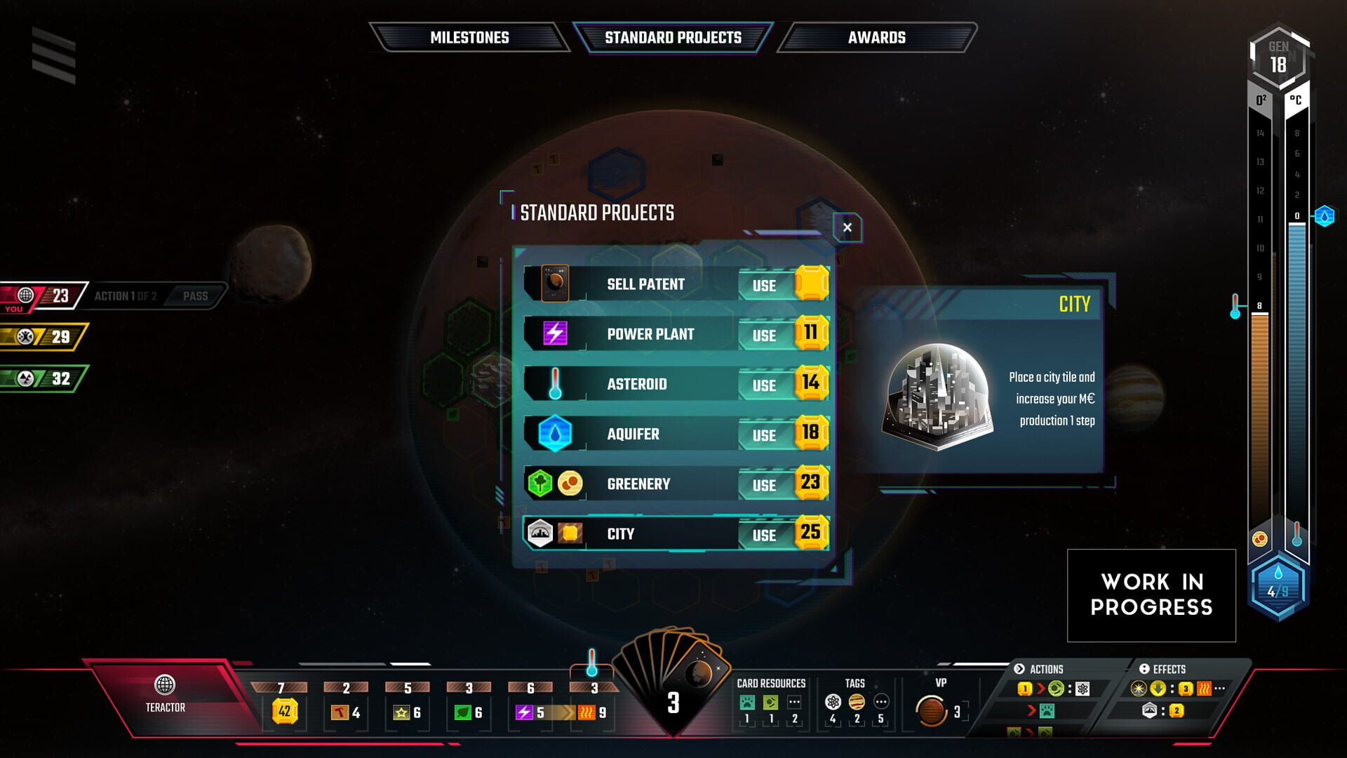 Screenshot for Terraforming Mars