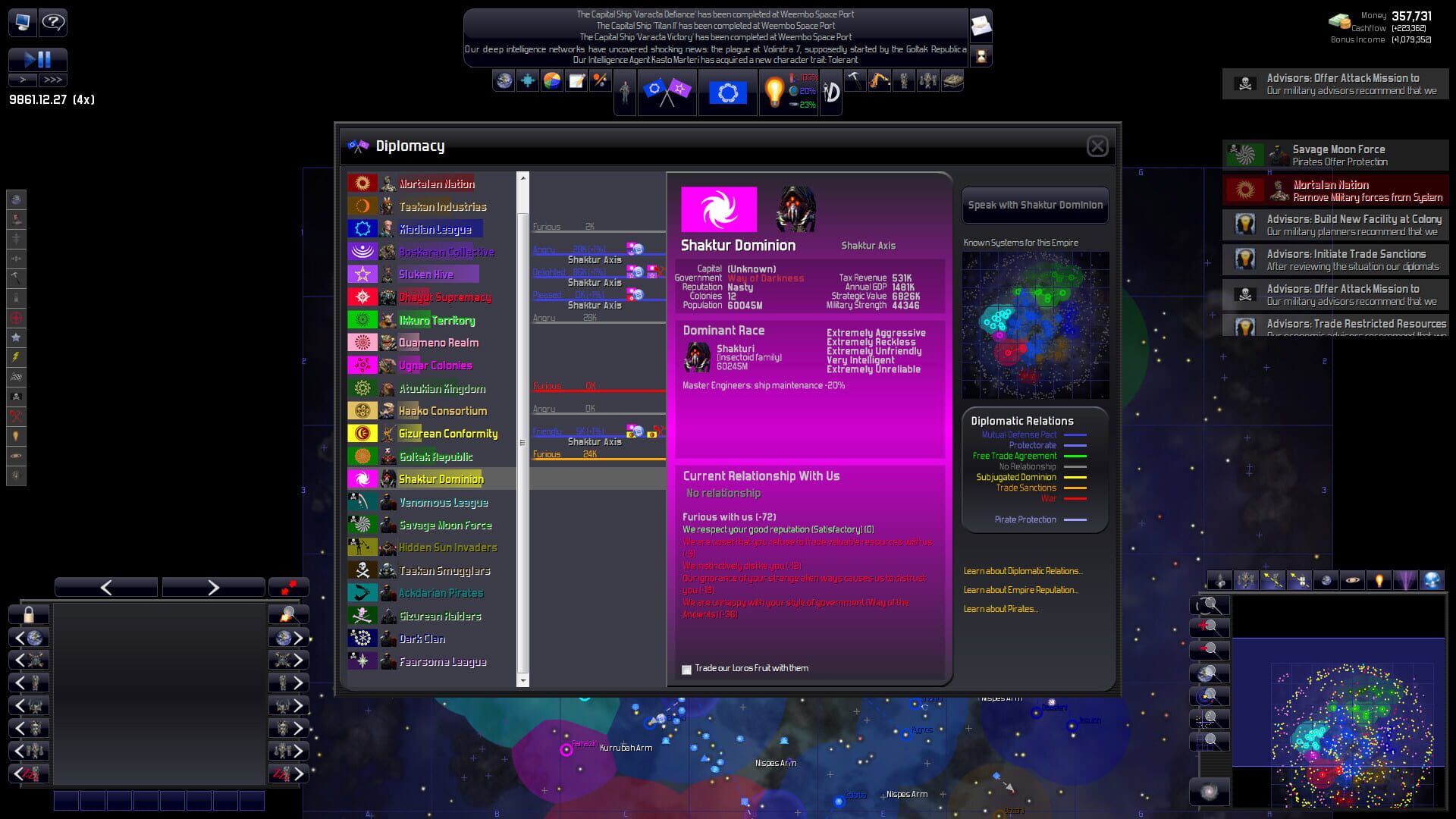 Screenshot for Distant Worlds: Universe
