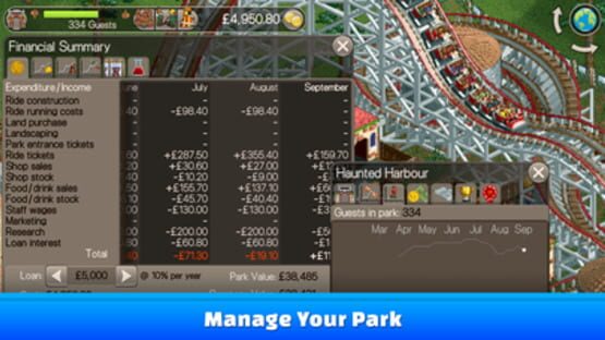 Screenshot for RollerCoaster Tycoon Classic