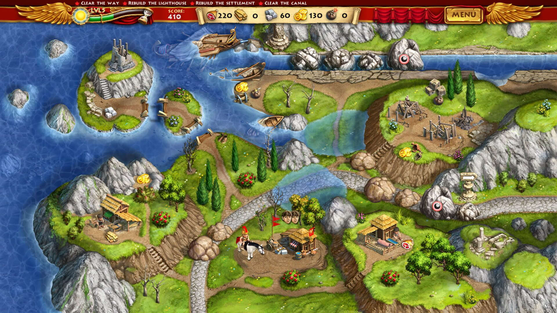 Screenshot for Roads of Rome: New Generation