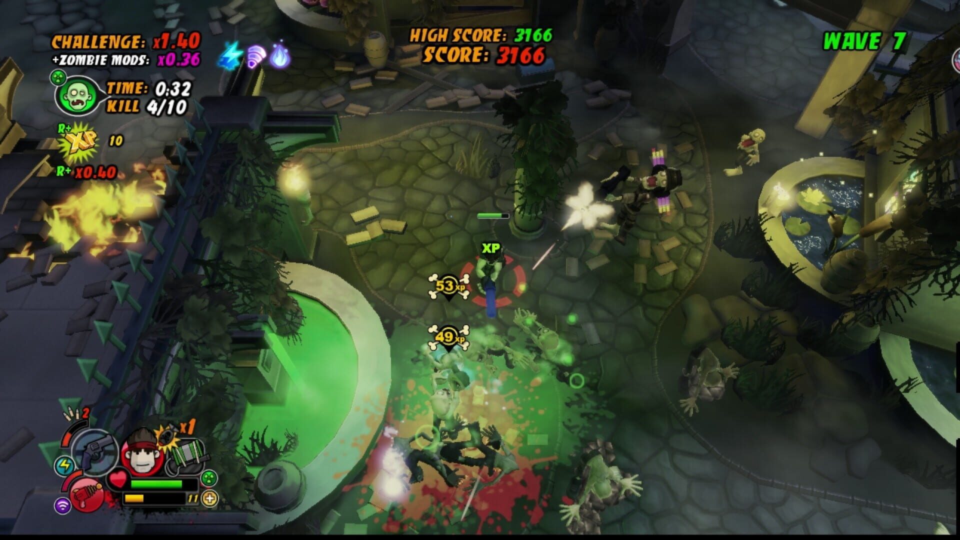Screenshot for All Zombies Must Die! Scorepocalypse