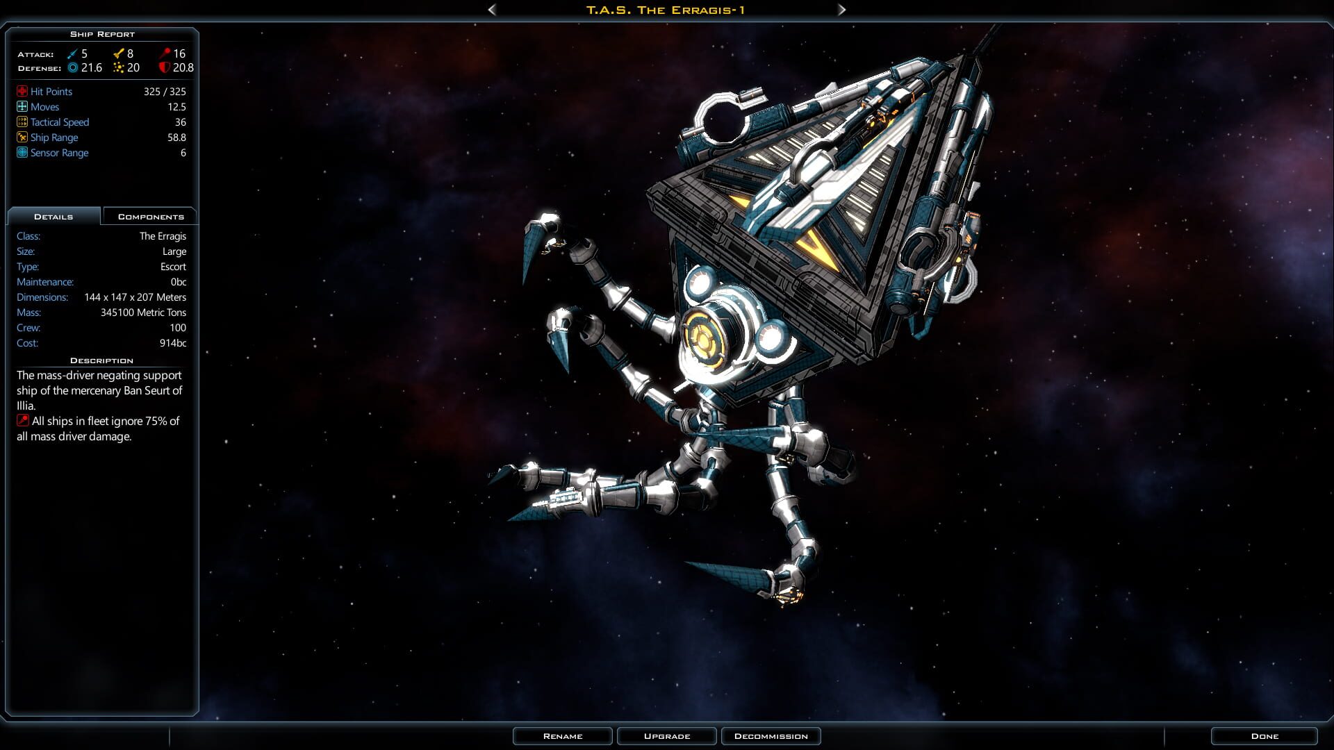 Screenshot for Galactic Civilizations III: Mercenaries