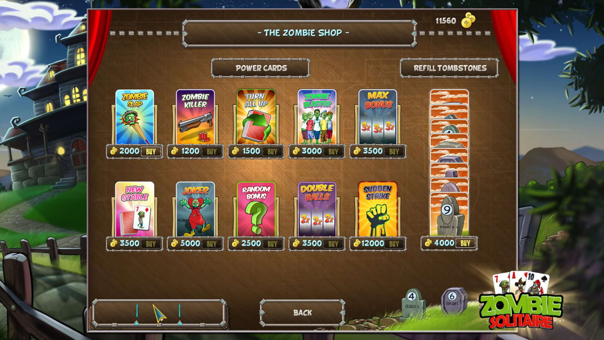 Screenshot for Zombie Solitaire