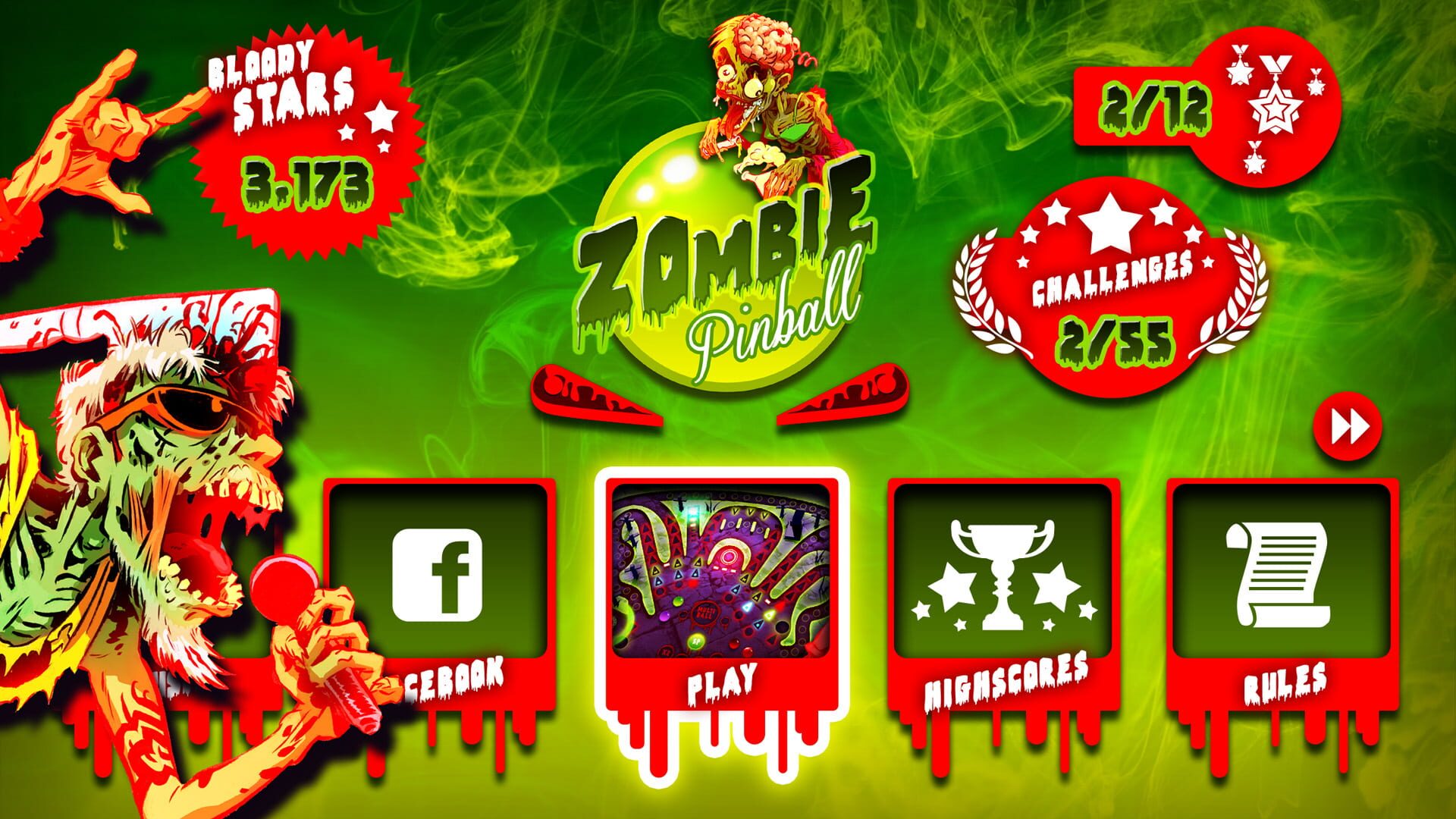 Screenshot for Zombie Pinball