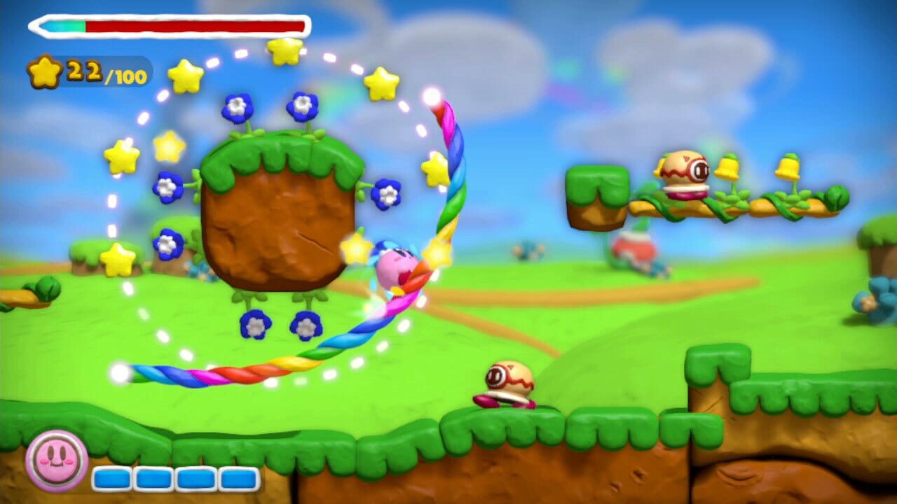 Screenshot for Kirby and the Rainbow Curse