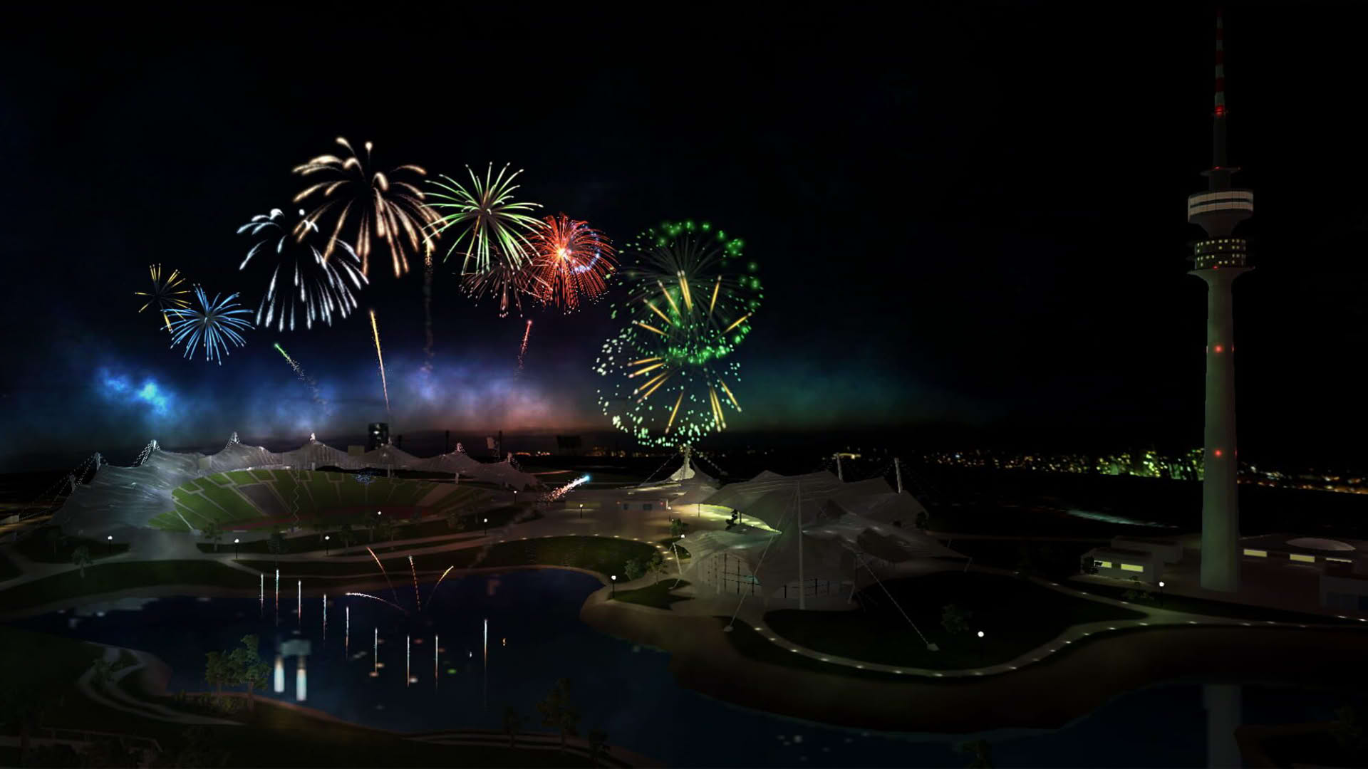 Screenshot for Fireworks Simulator