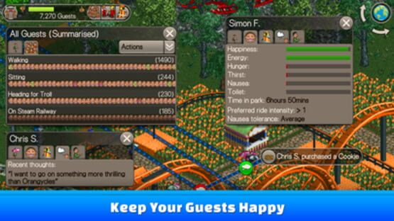 Screenshot for RollerCoaster Tycoon Classic