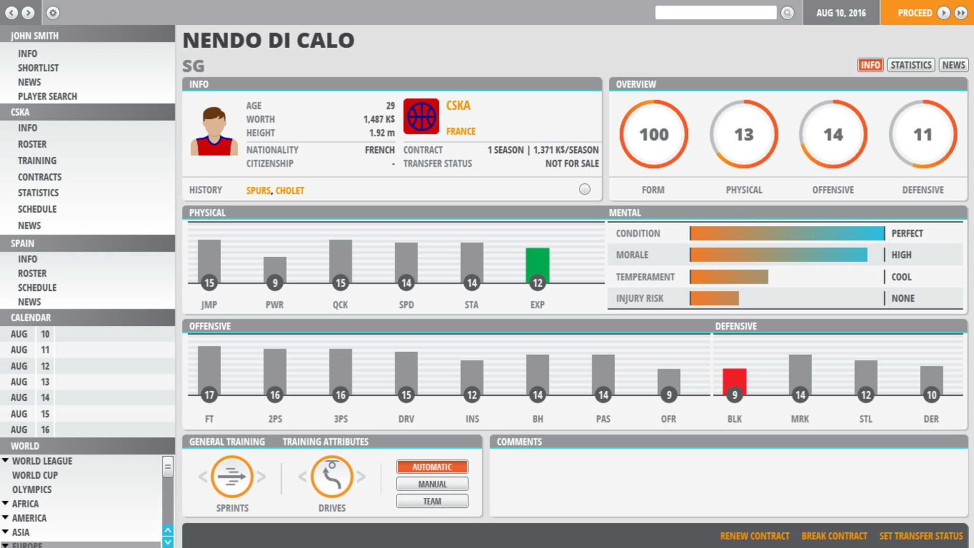 Screenshot for World Basketball Manager 2
