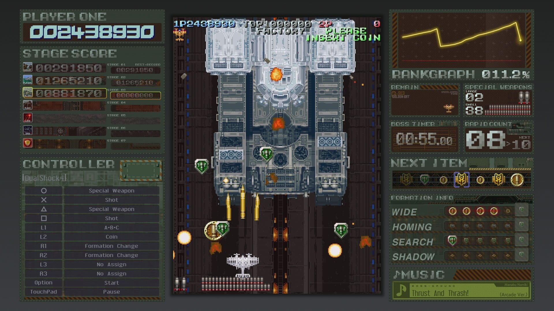Screenshot for Battle Garegga Rev.2016