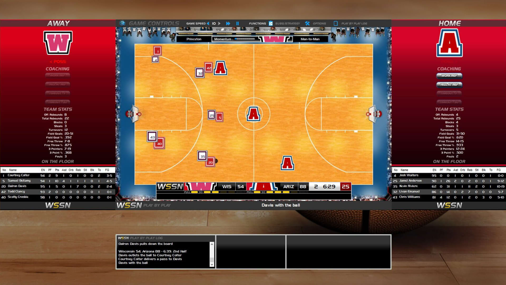 Screenshot for Draft Day Sports College Basketball 3