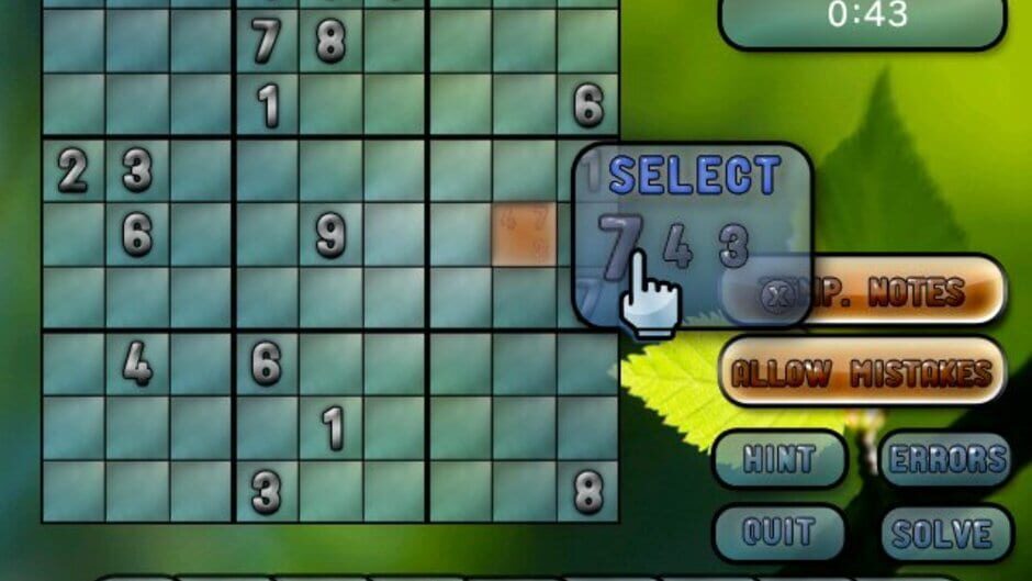 Screenshot for Sudoku Challenge!