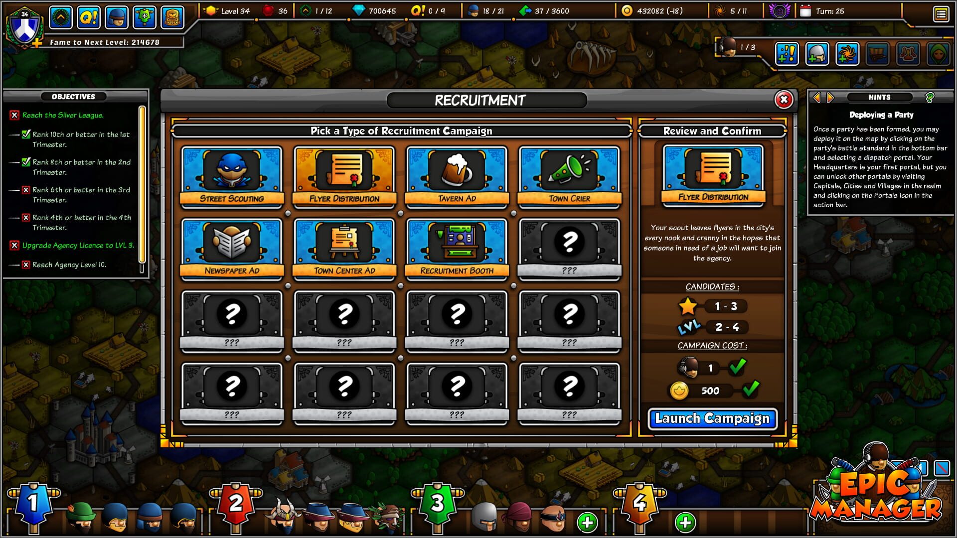 Screenshot for Epic Manager - Create Your Own Adventuring Agency
