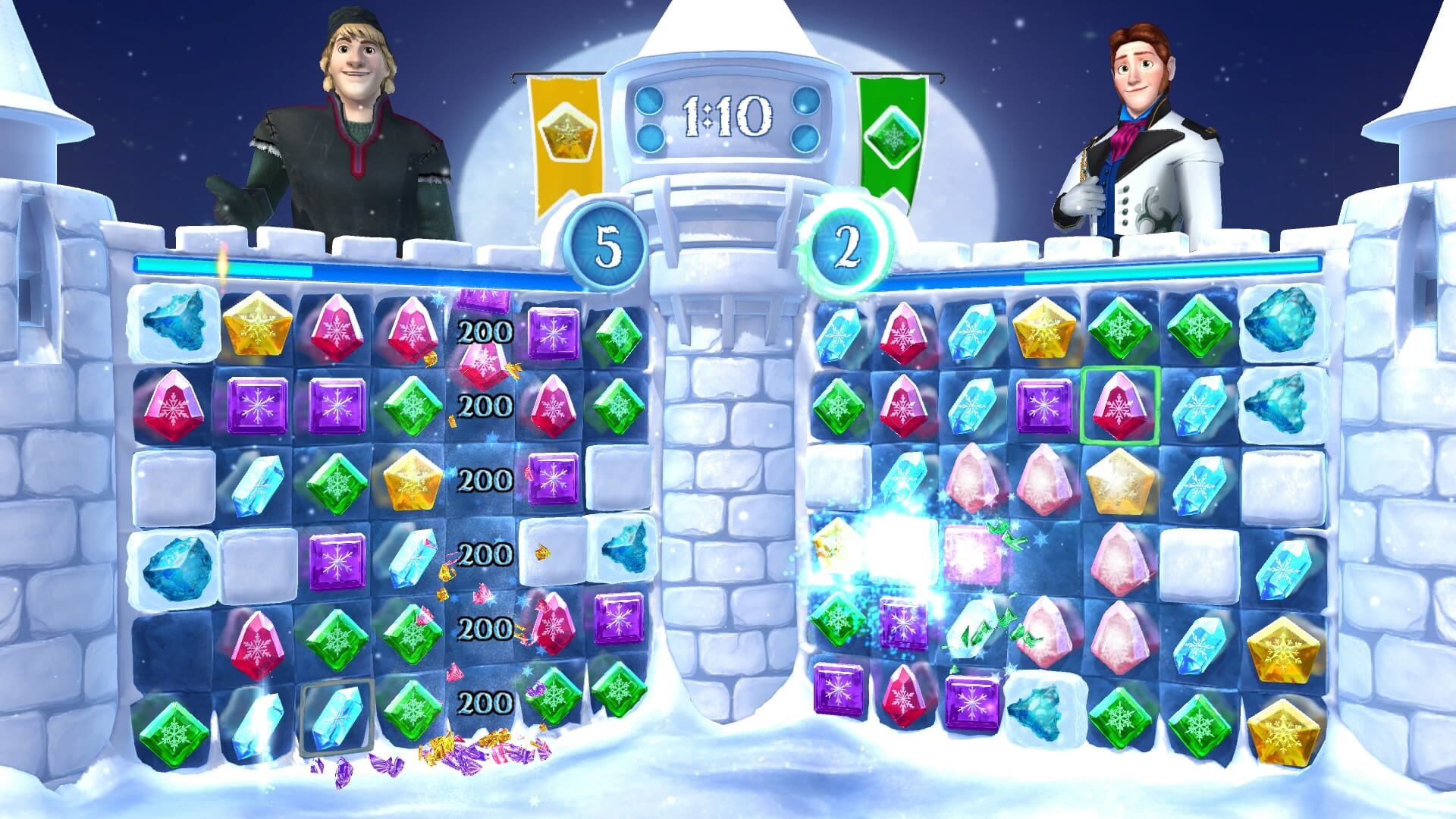 Screenshot for Frozen Free Fall: Snowball Fight
