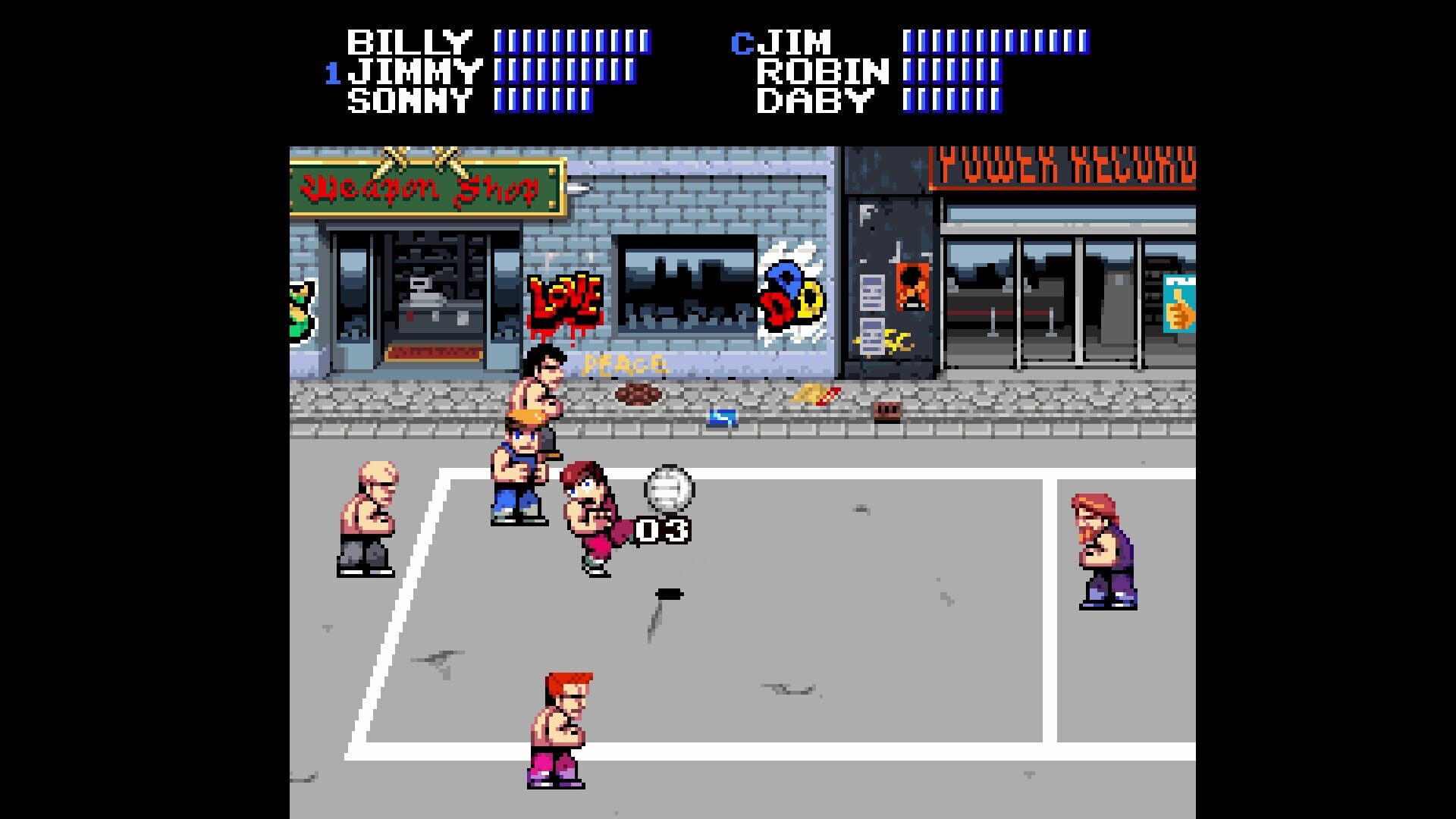 Screenshot for Double Dragon Dodgeball