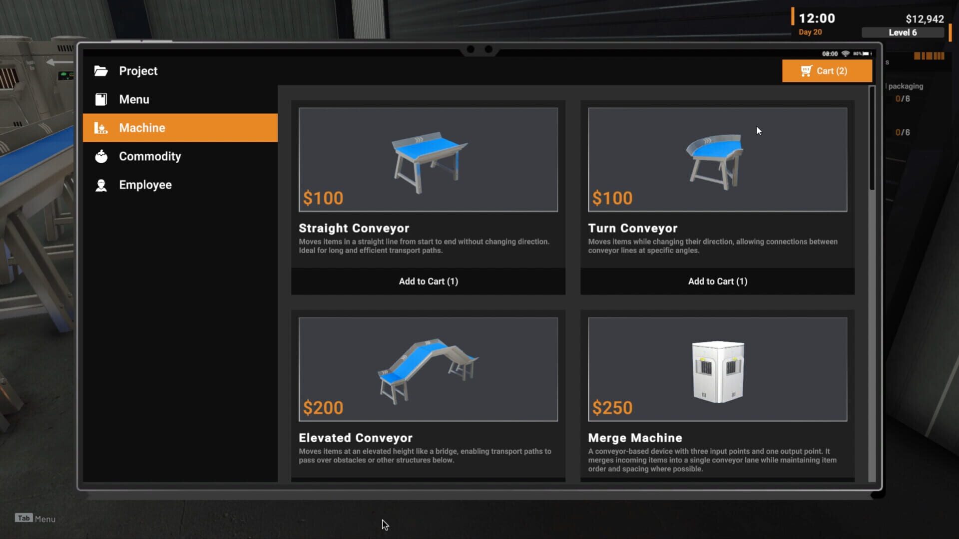 Screenshot for Food Processing Simulator