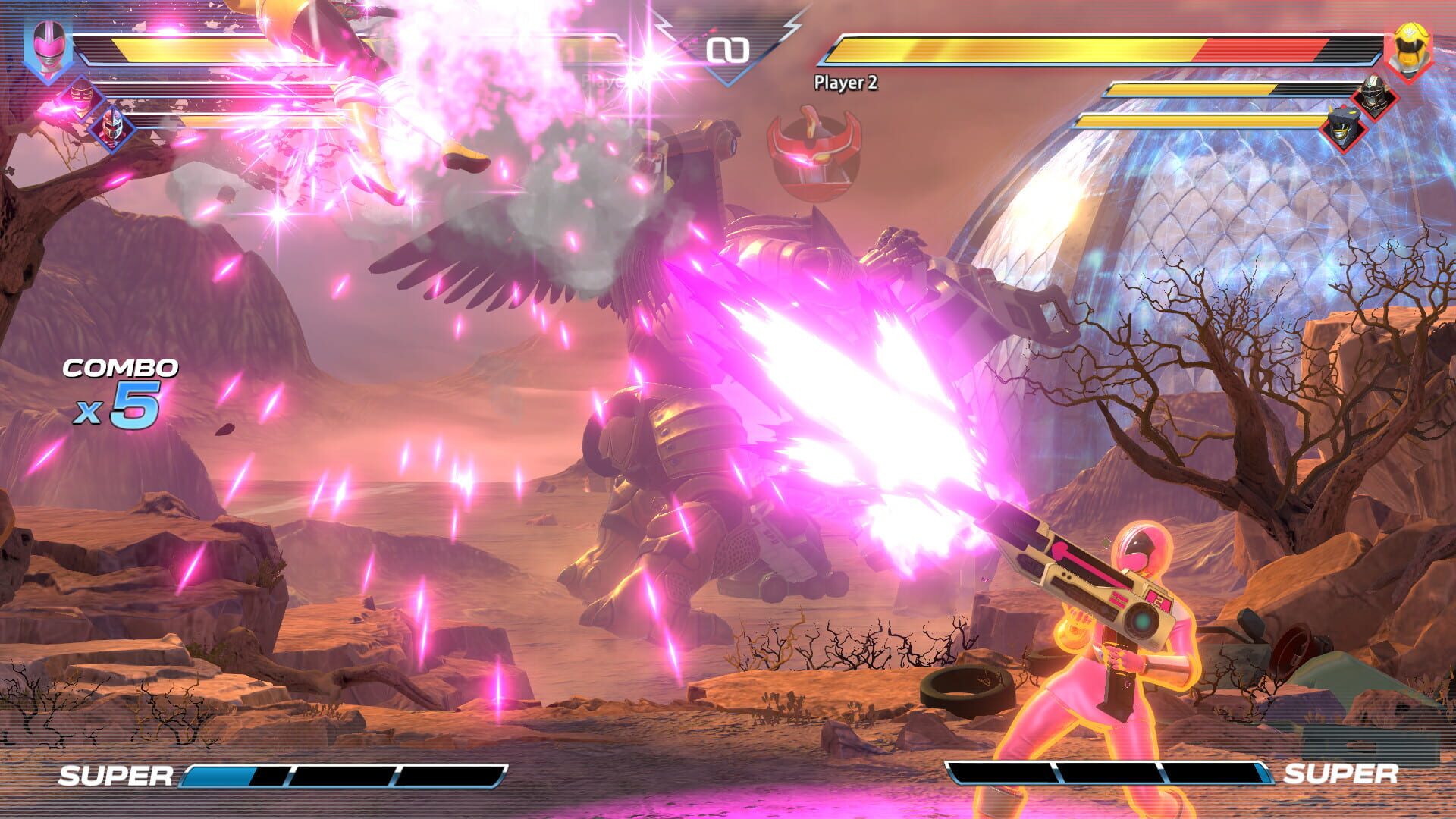 Screenshot for Power Rangers: Battle For the Grid - Jen Scotts: Time Force Pink Ranger