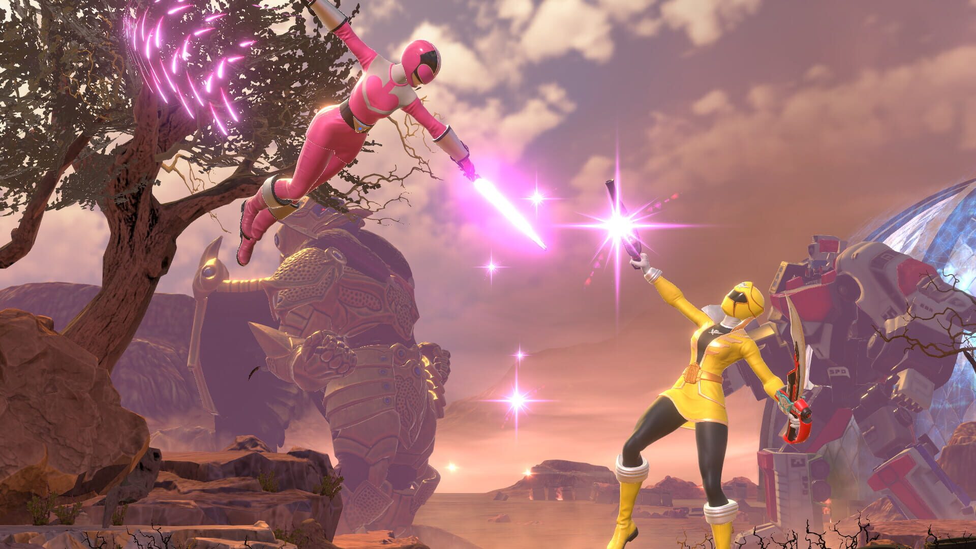 Screenshot for Power Rangers: Battle For the Grid - Jen Scotts: Time Force Pink Ranger