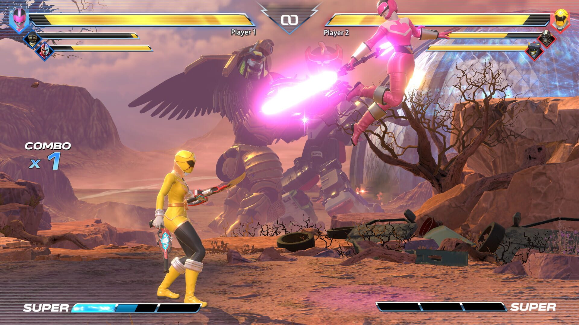Screenshot for Power Rangers: Battle For the Grid - Jen Scotts: Time Force Pink Ranger