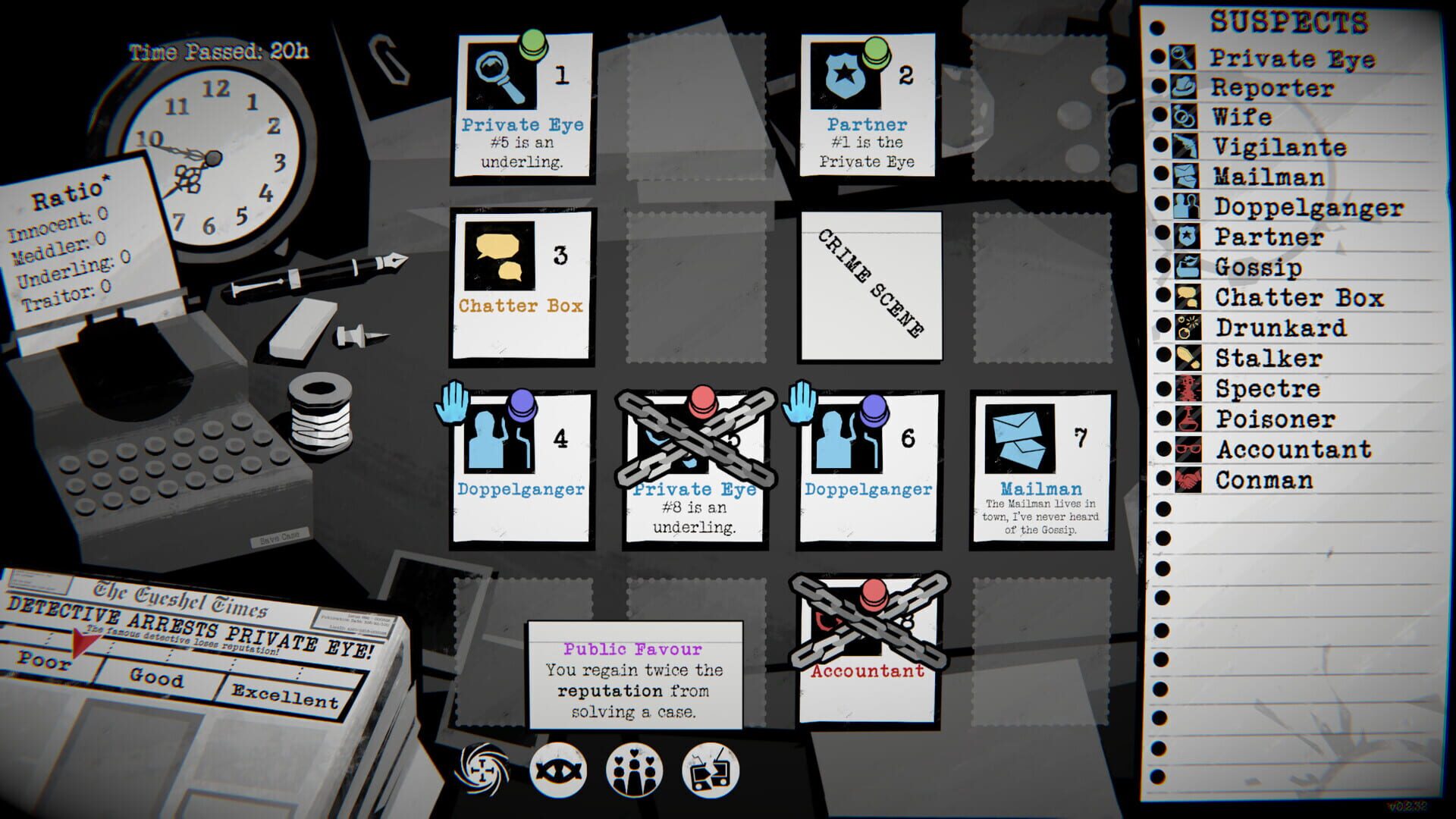 Screenshot for Dupery: A Game of Solo Deduction