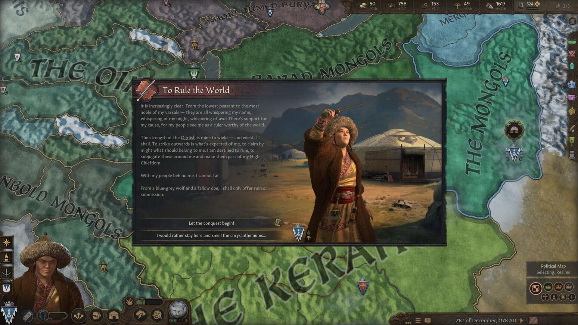 Screenshot for Crusader Kings III: Khans of the Steppe