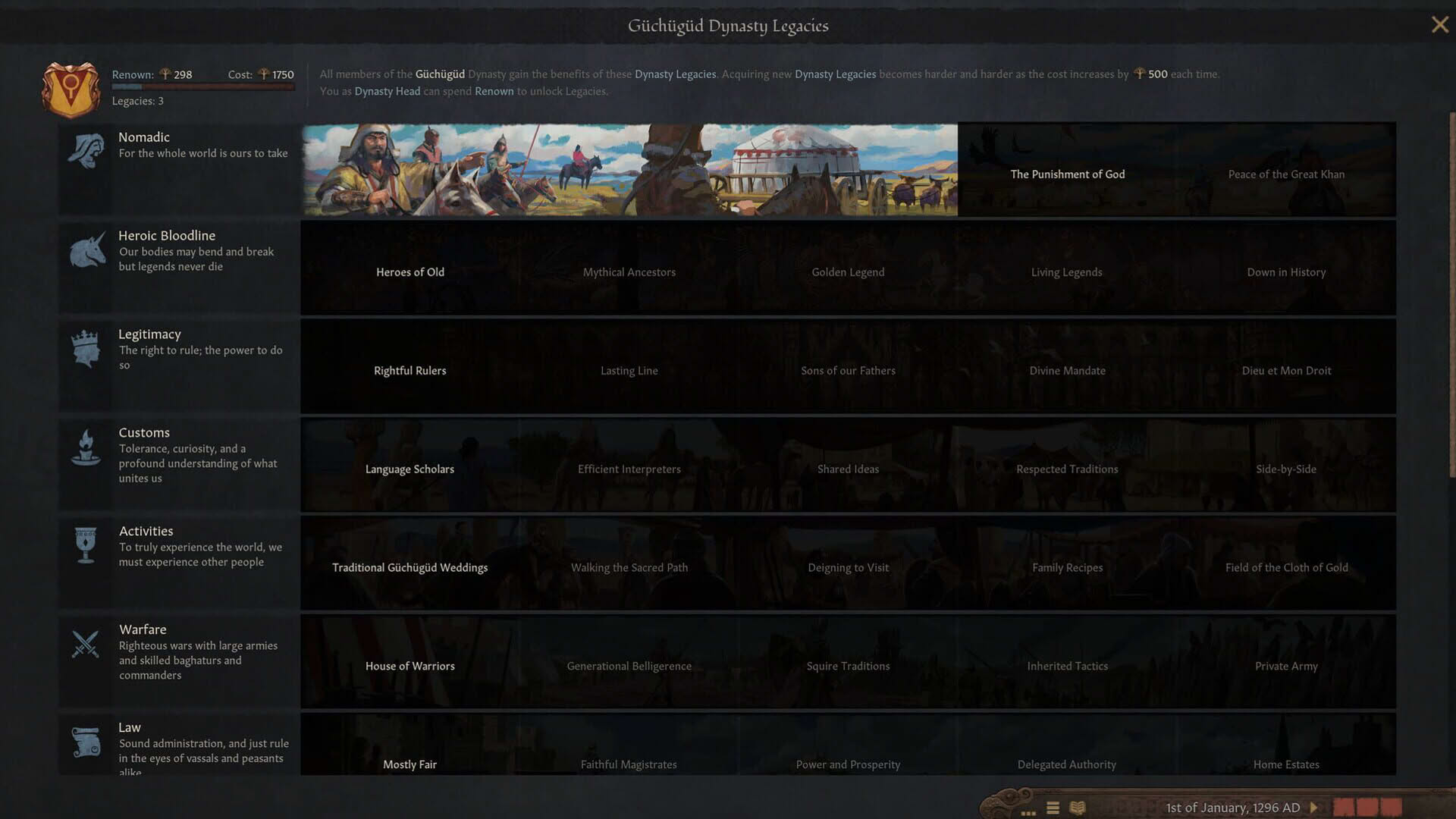 Screenshot for Crusader Kings III: Khans of the Steppe