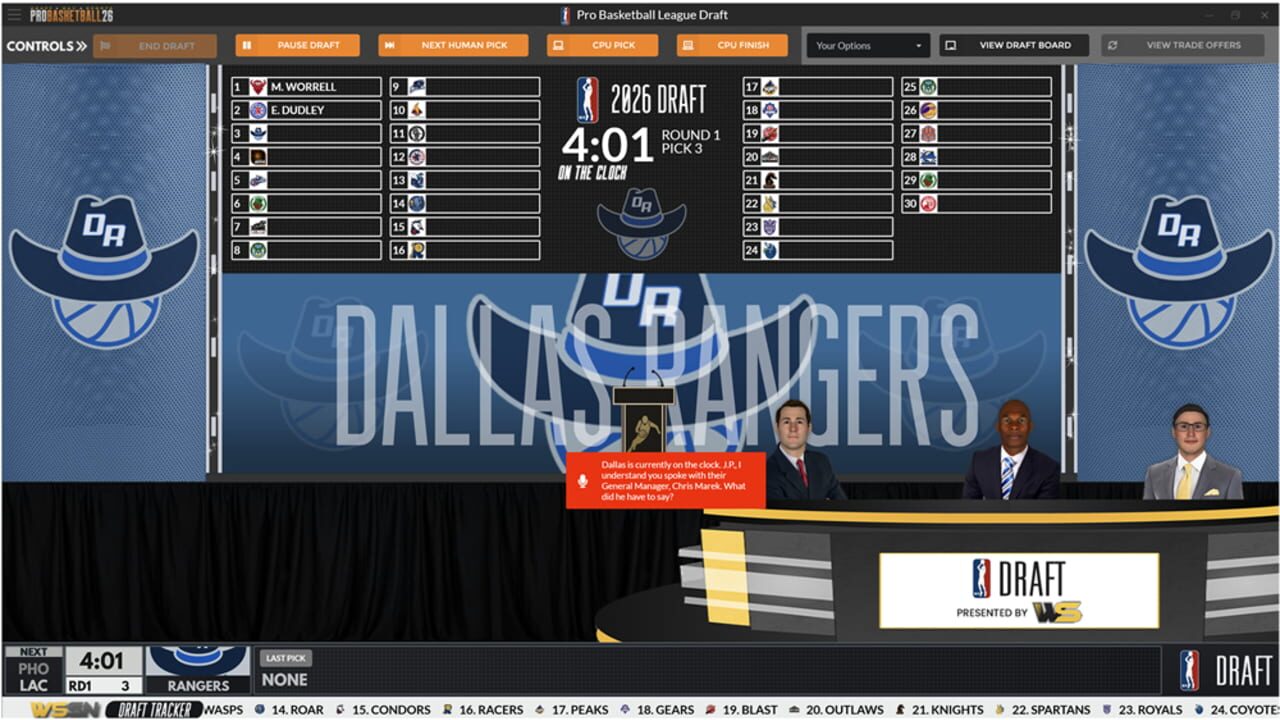 Screenshot for Draft Day Sports: Pro Basketball 26