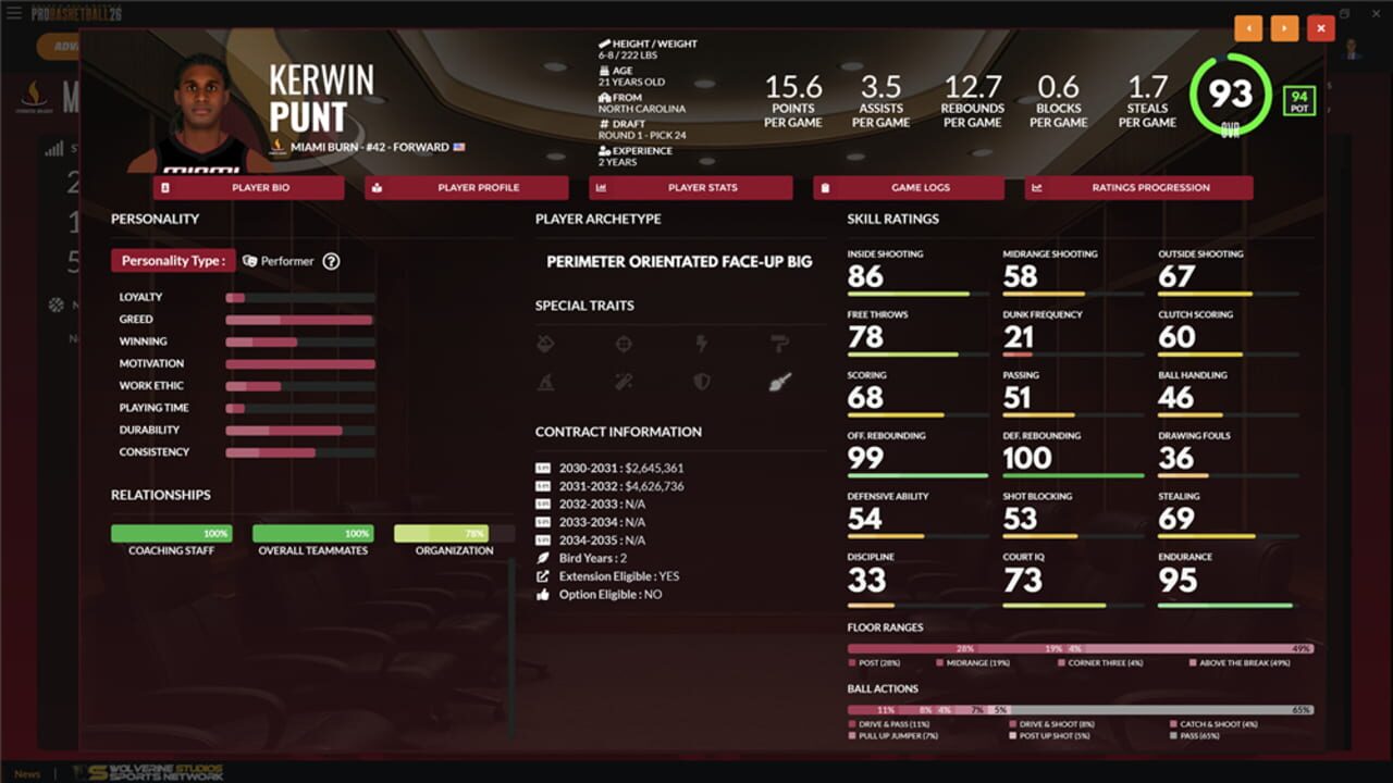 Screenshot for Draft Day Sports: Pro Basketball 26