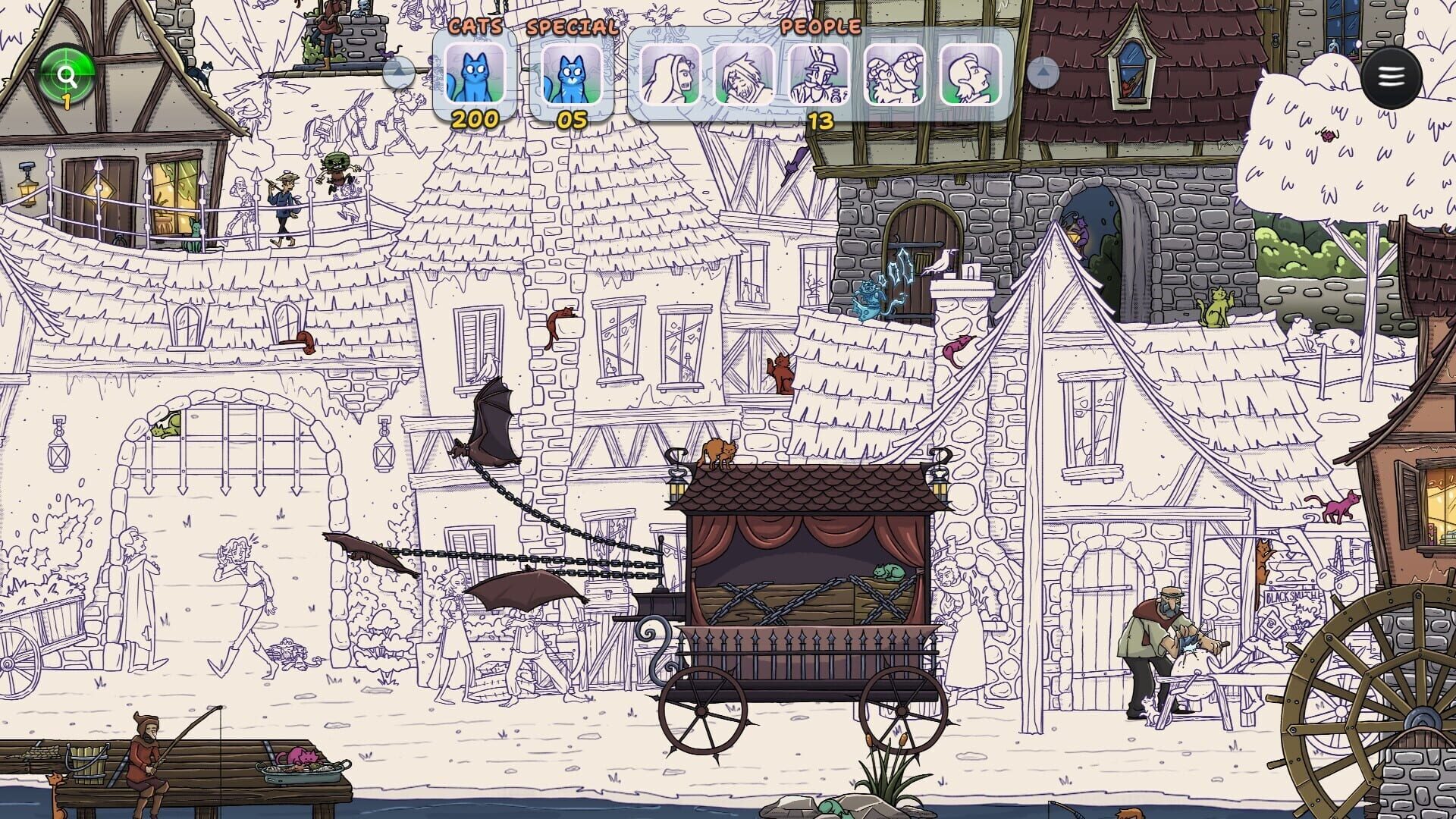 Screenshot for Hidden Cats in Spooky Village