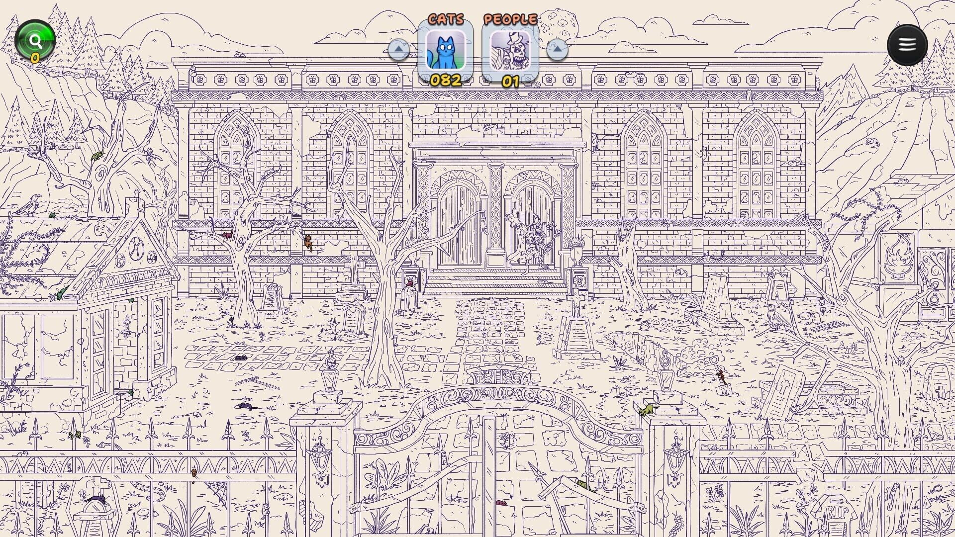Screenshot for Hidden Cats in Spooky Village