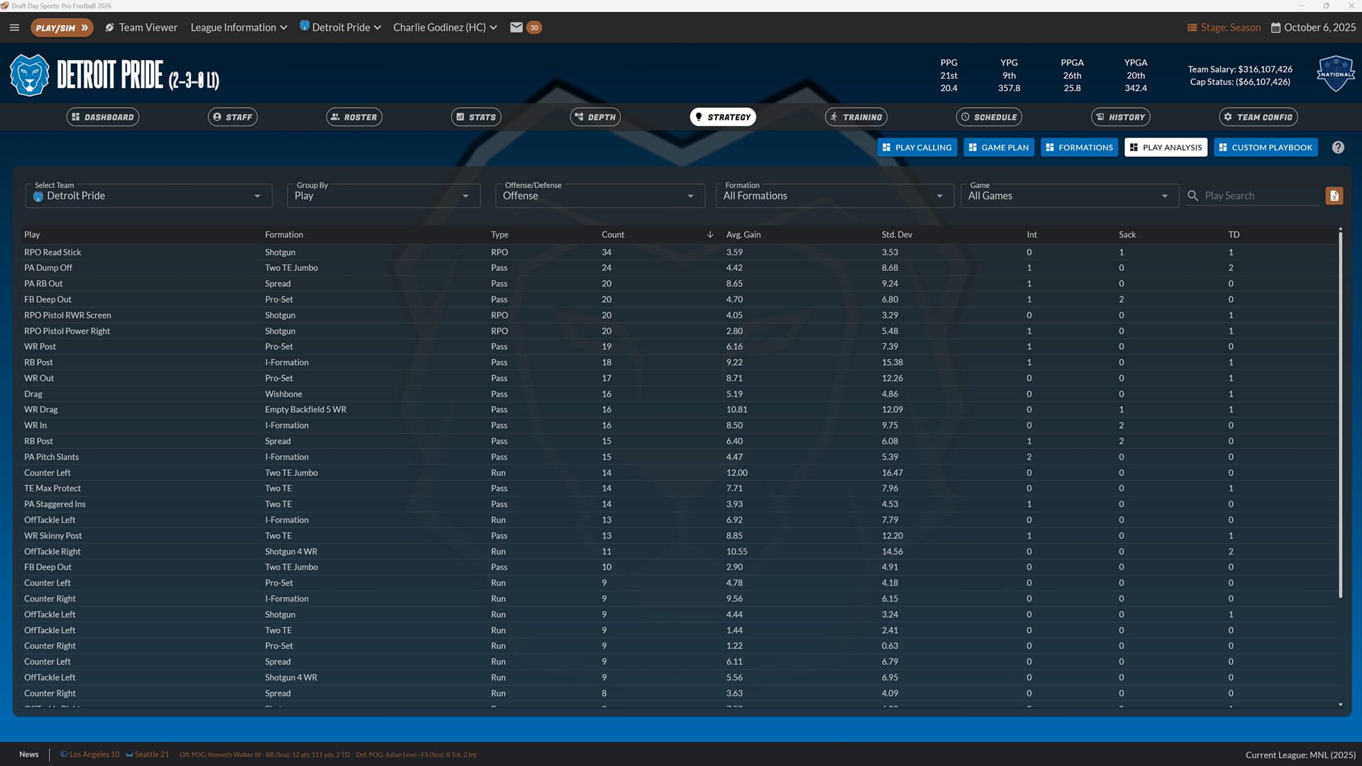 Screenshot for Draft Day Sports: Pro Football 26