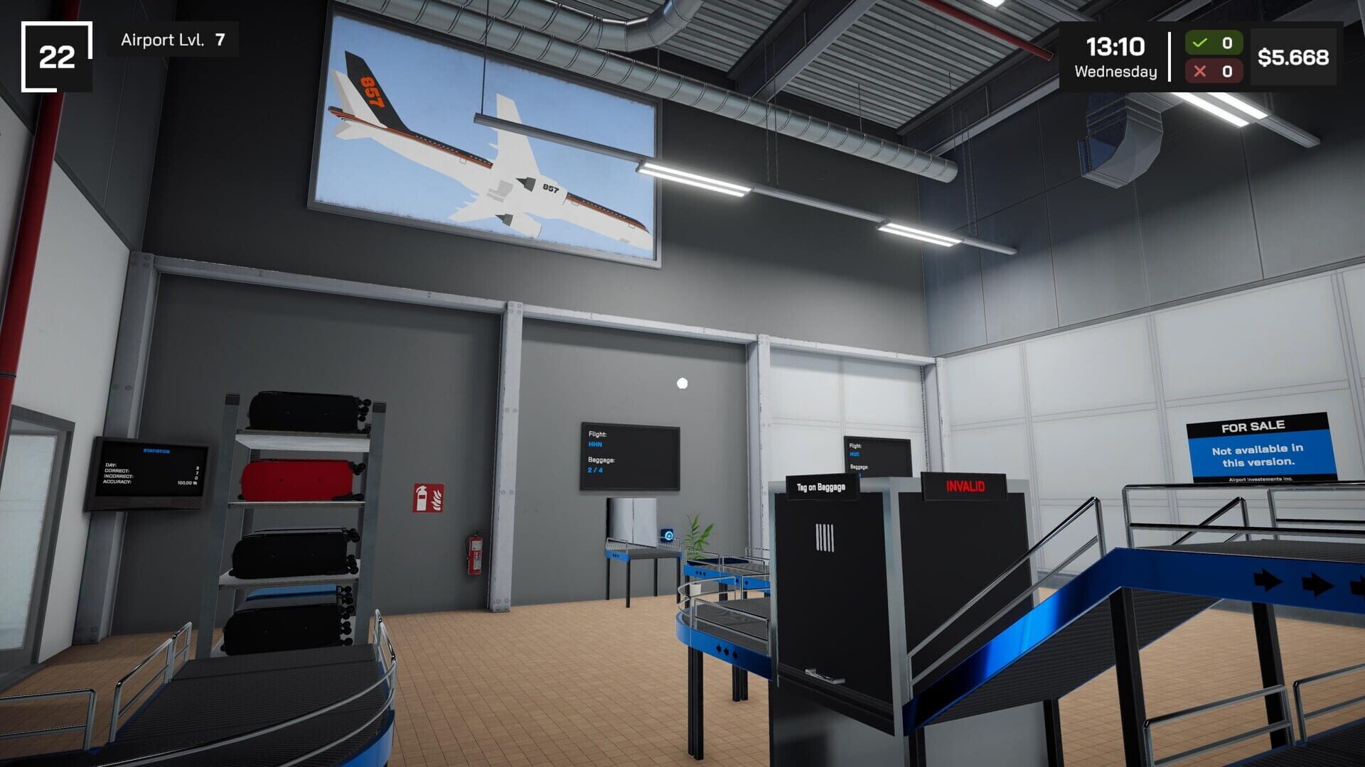 Screenshot for Airport Baggage Simulator