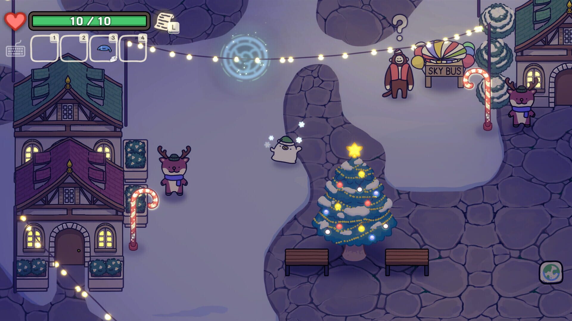 Screenshot for Ogu and the Secret Forest: Winter Festival Blast