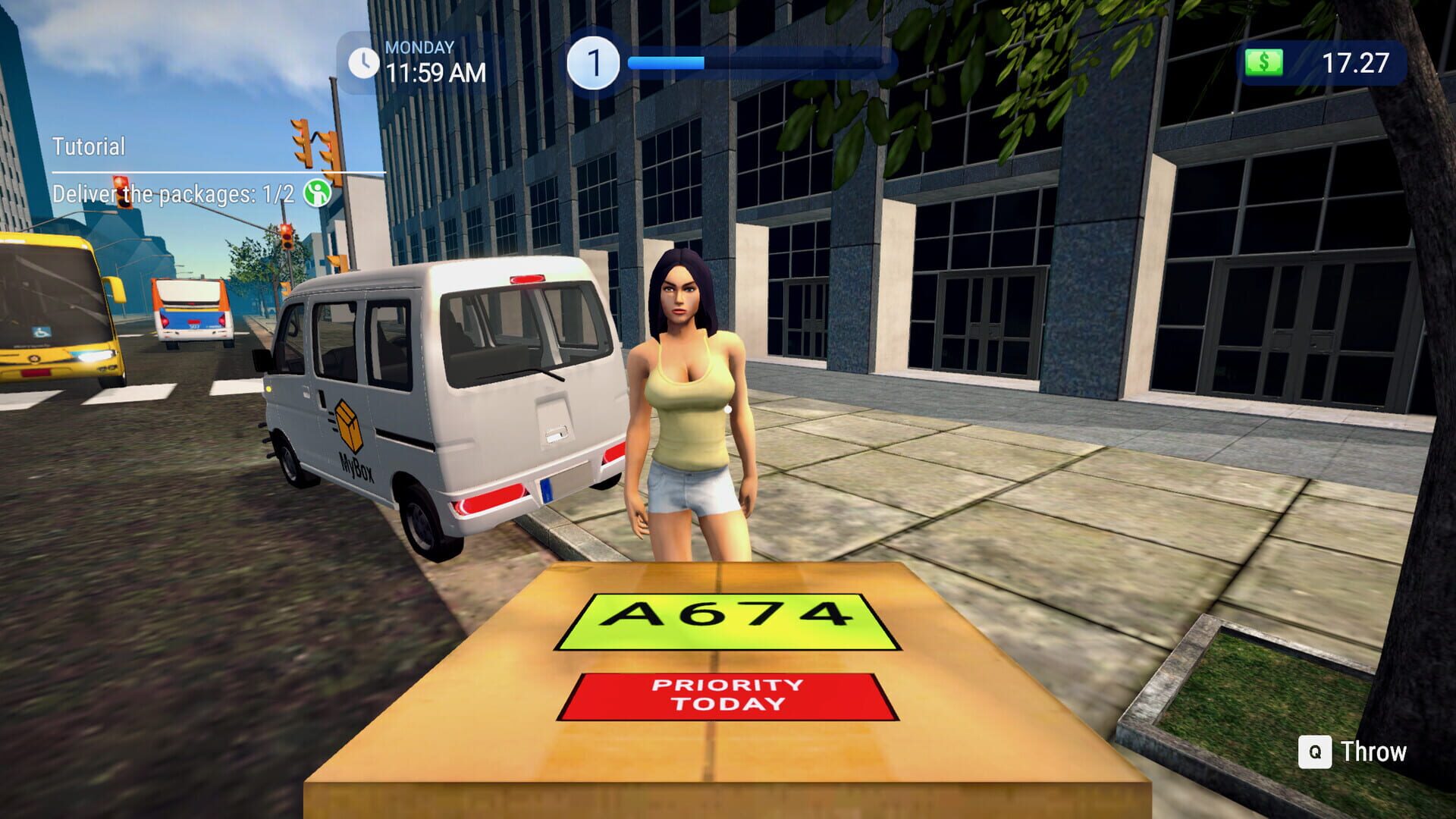 Screenshot for Parcel Delivery Simulator