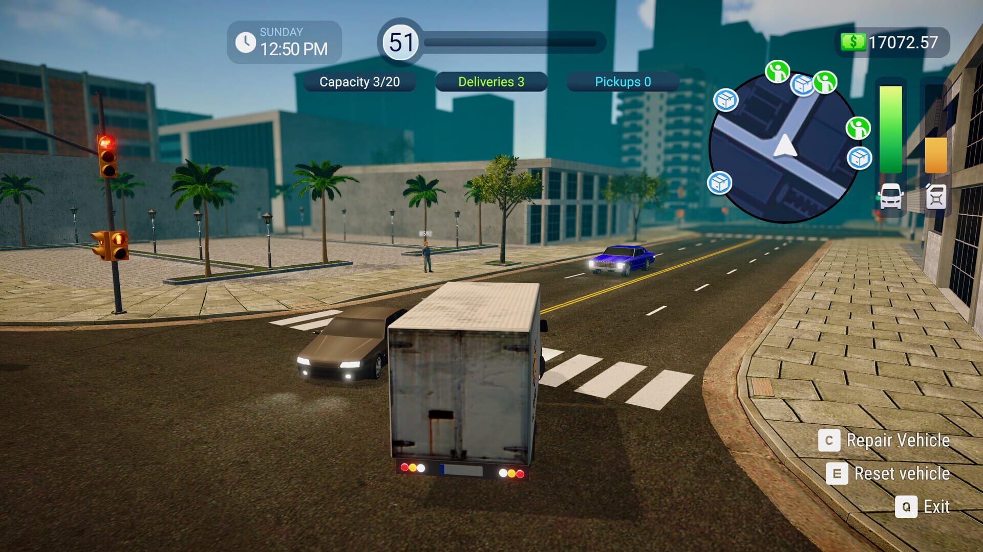Screenshot for Parcel Delivery Simulator