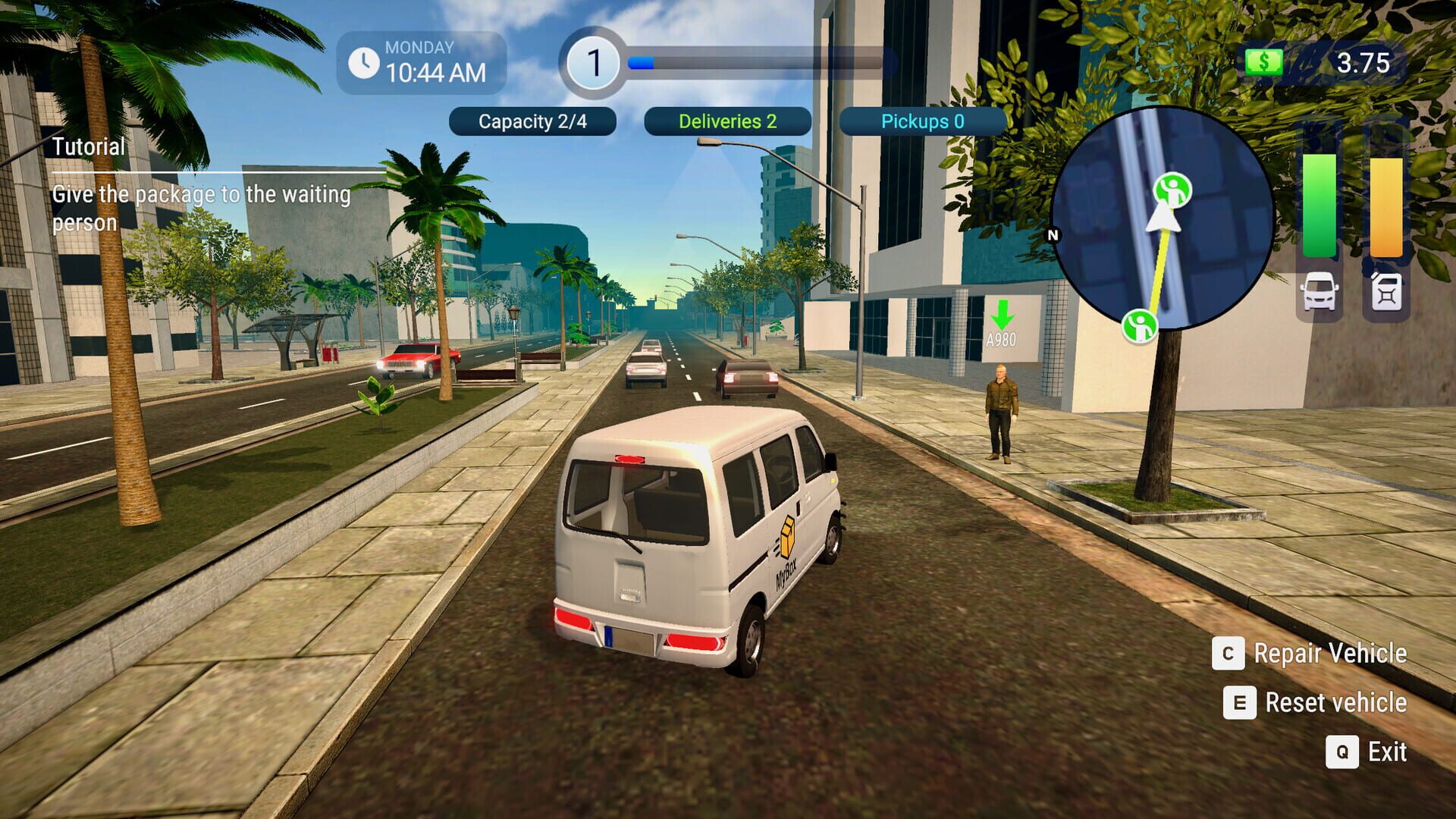 Screenshot for Parcel Delivery Simulator