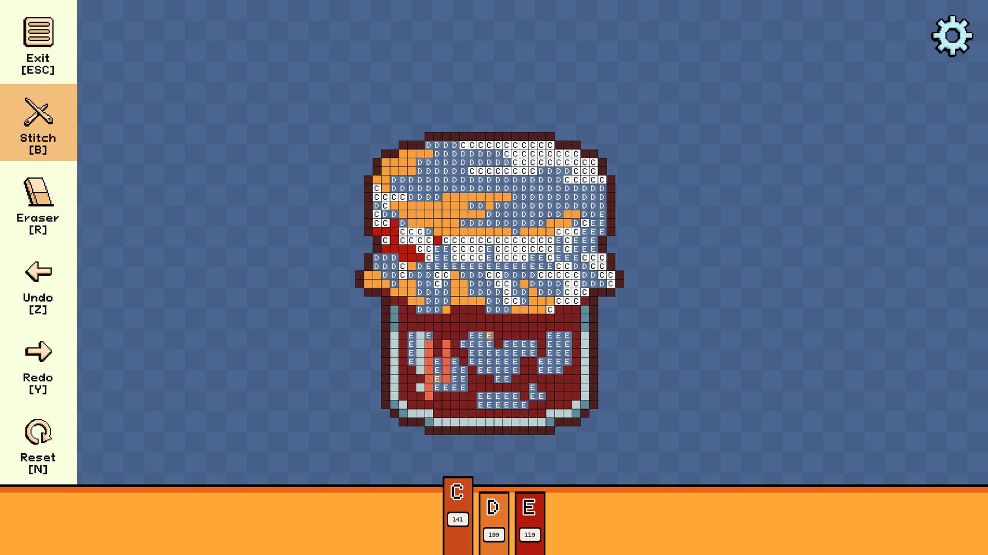 Screenshot for Pixel Cross Stitch: Color by Number - Autumn Miniatures Pack