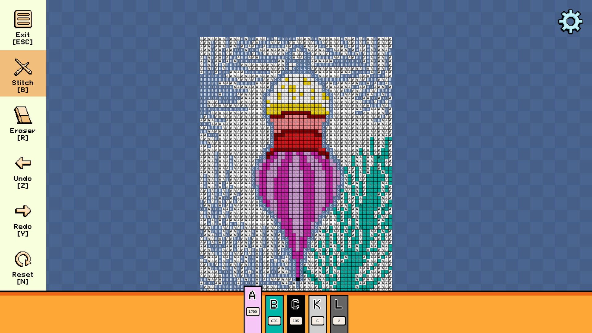 Screenshot for Pixel Cross Stitch: Color by Number - Christmas Baubles Pack 3