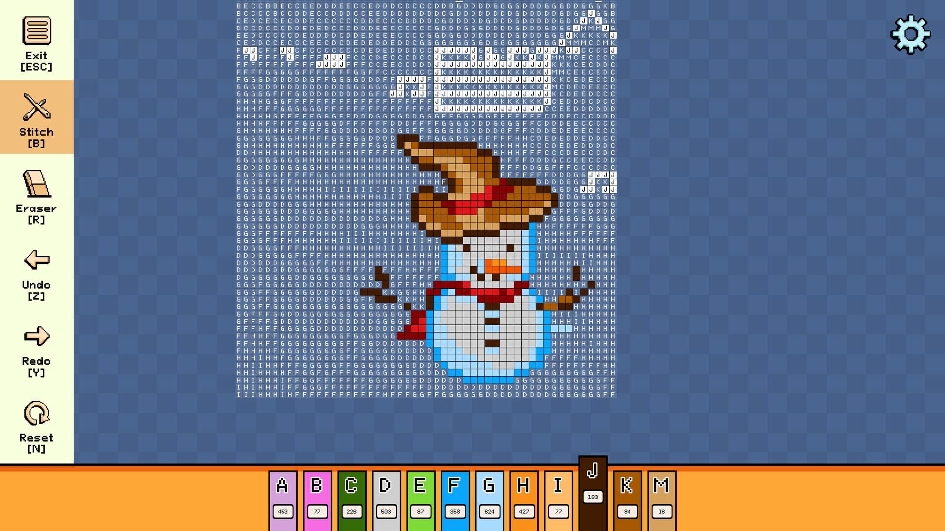Screenshot for Pixel Cross Stitch: Color by Number - Christmas Pack 3