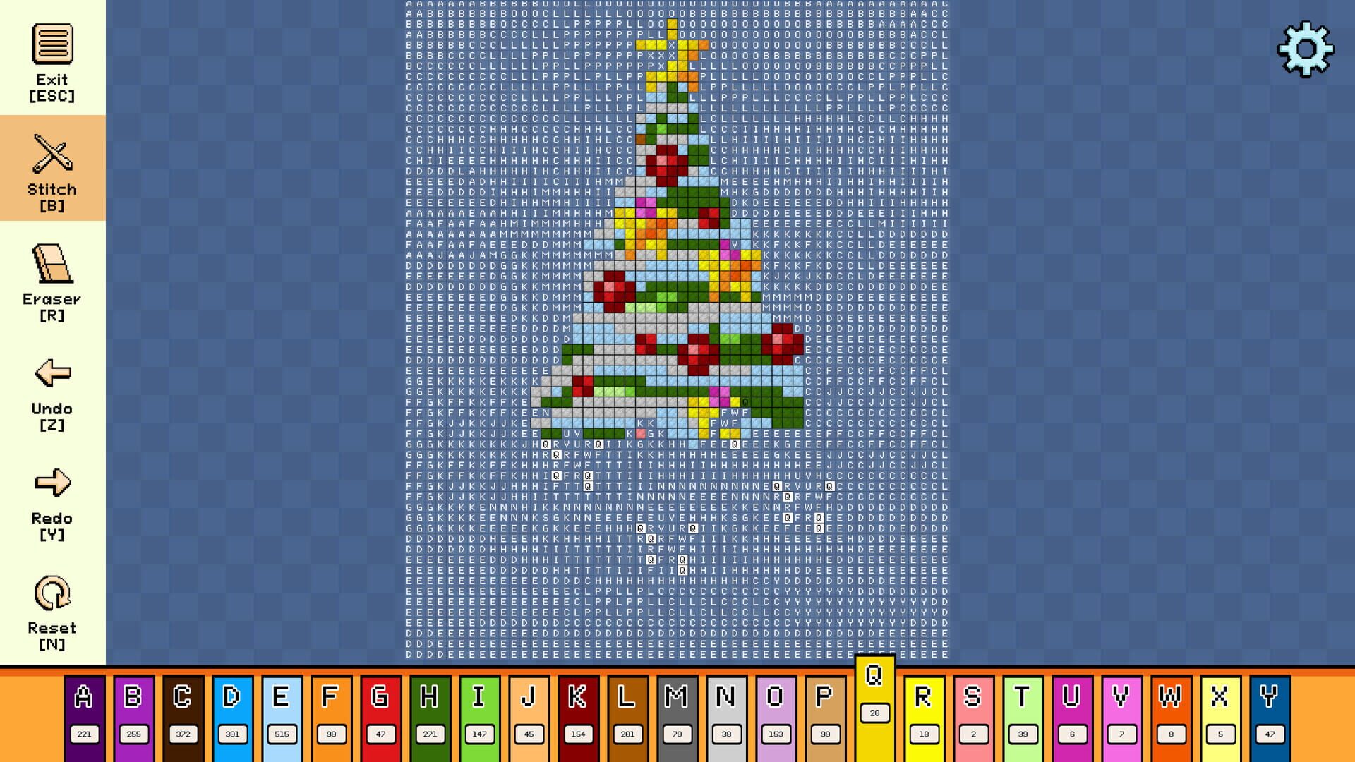 Screenshot for Pixel Cross Stitch: Color by Number - Christmas Pack 3