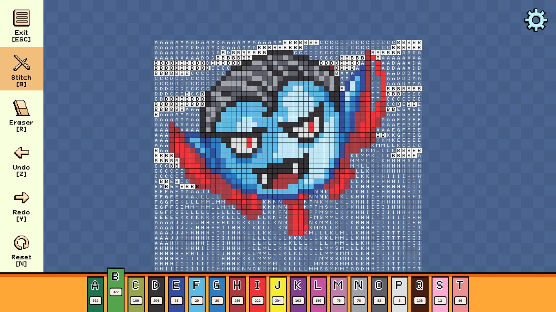 Screenshot for Pixel Cross Stitch: Color by Number - Halloween Pack 2