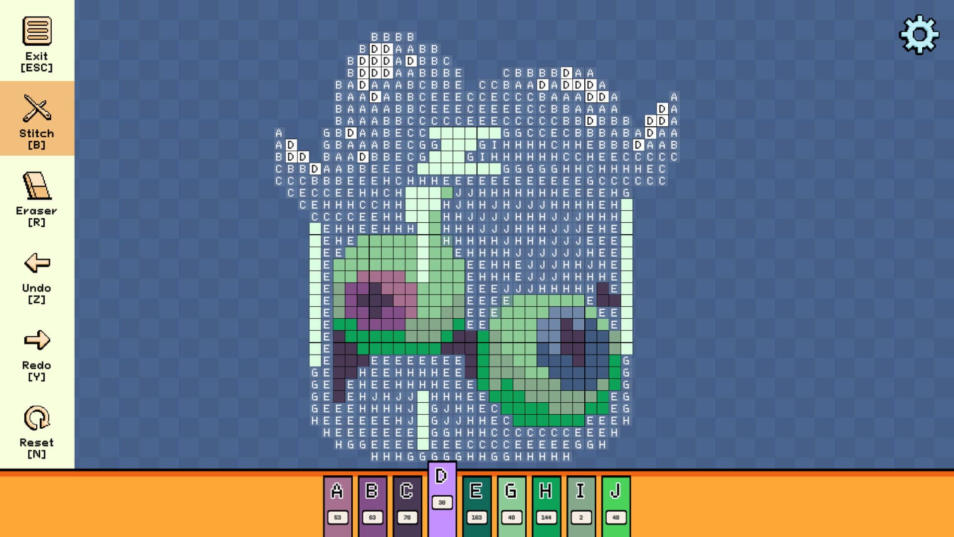 Screenshot for Pixel Cross Stitch: Color by Number - Halloween Minis Pack