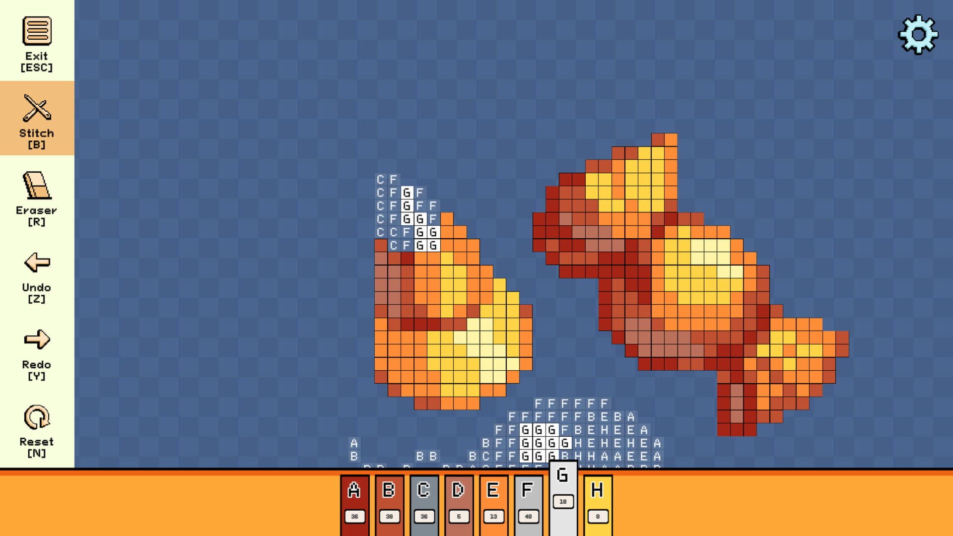 Screenshot for Pixel Cross Stitch: Color by Number - Halloween Minis Pack