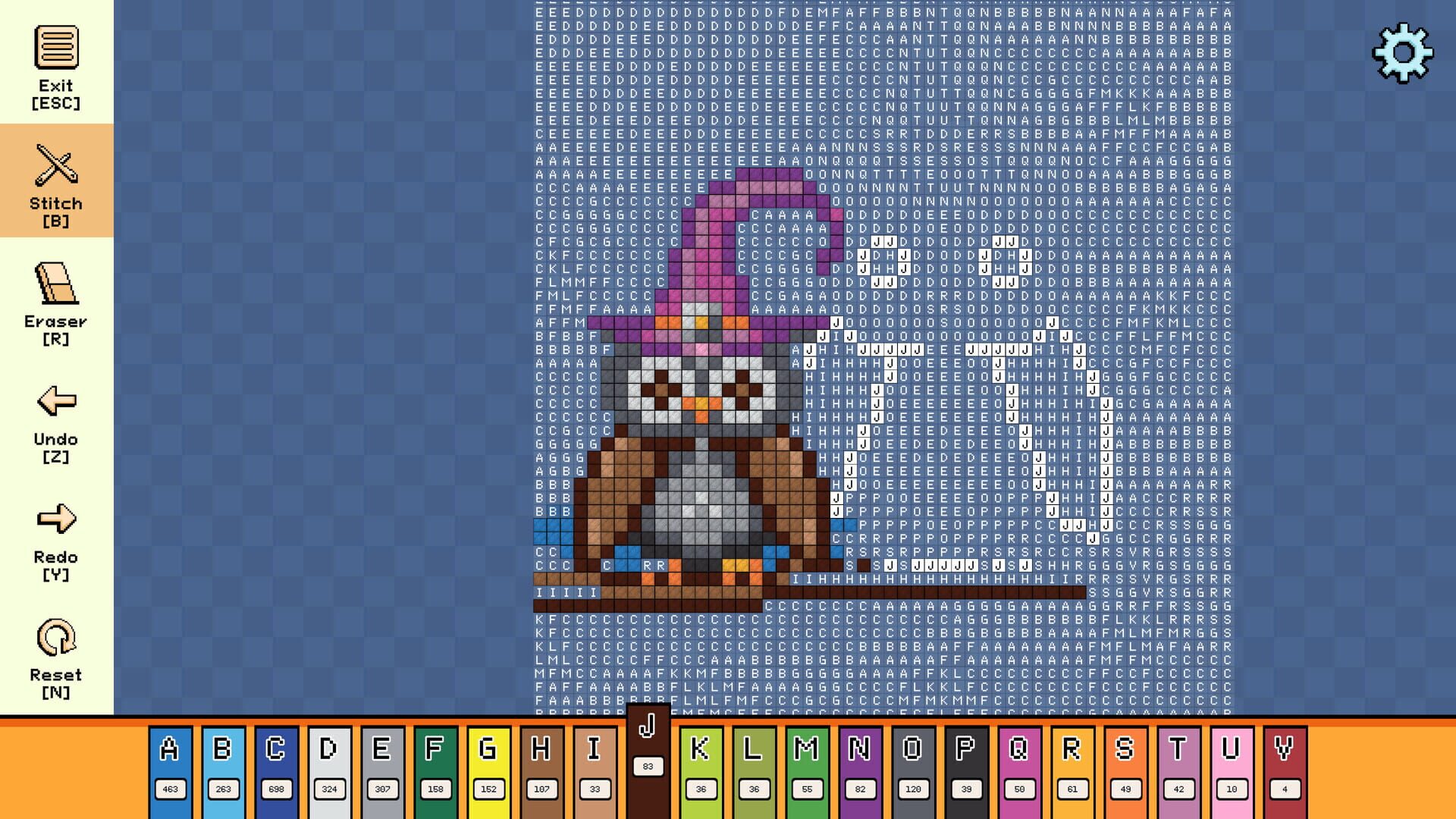 Screenshot for Pixel Cross Stitch: Color by Number - Halloween Pack 2