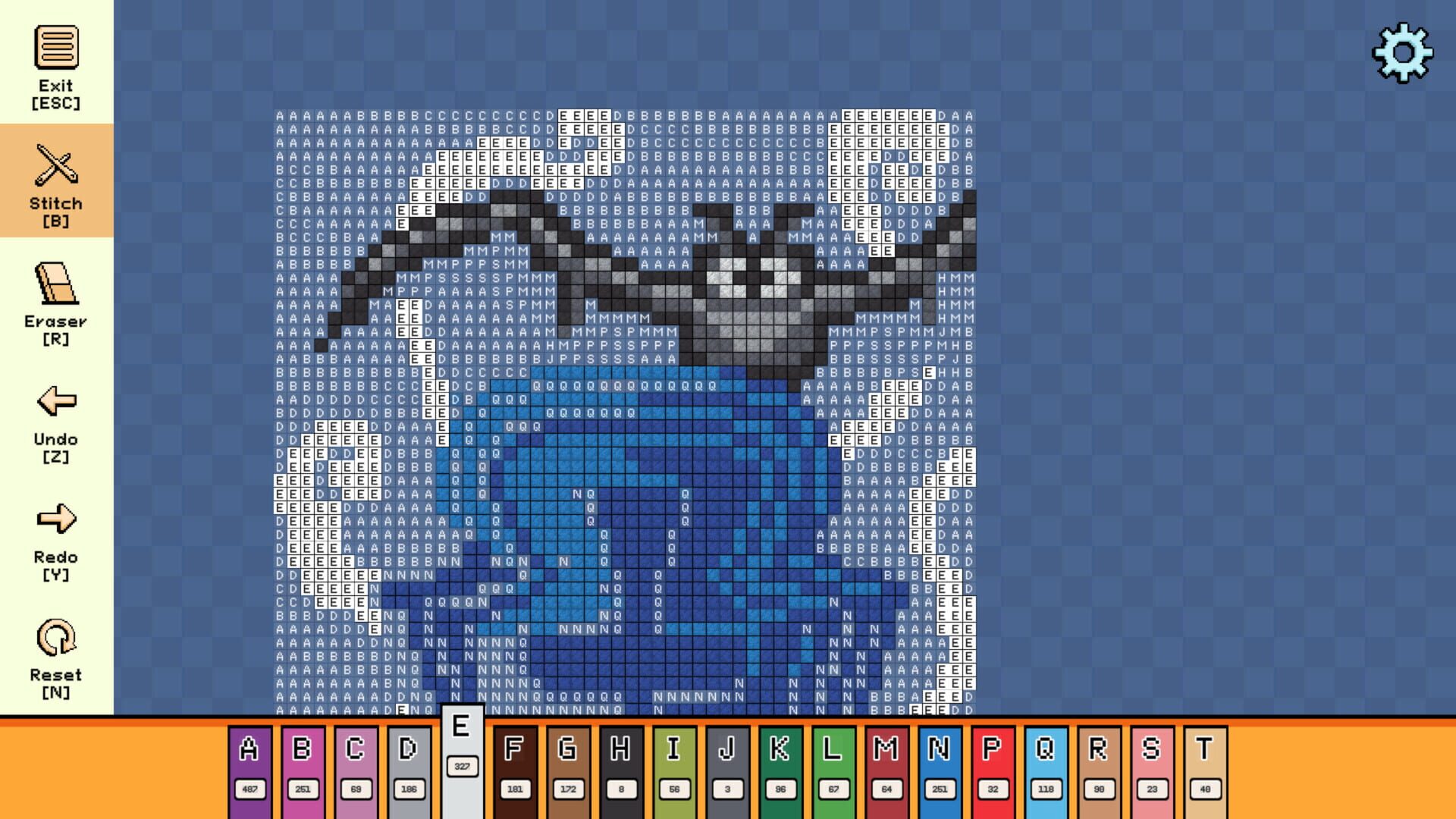 Screenshot for Pixel Cross Stitch: Color by Number - Halloween Pack 2