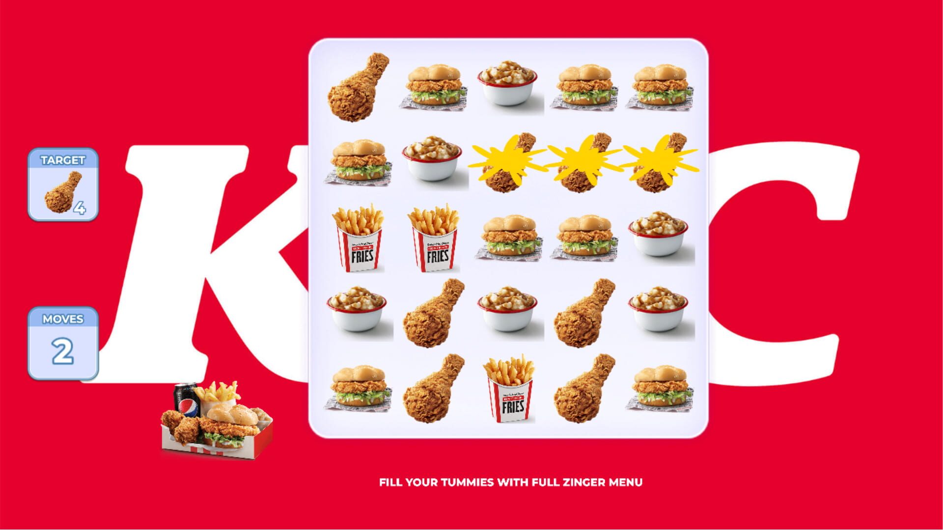 Screenshot for KFC: Match Out the Yummies