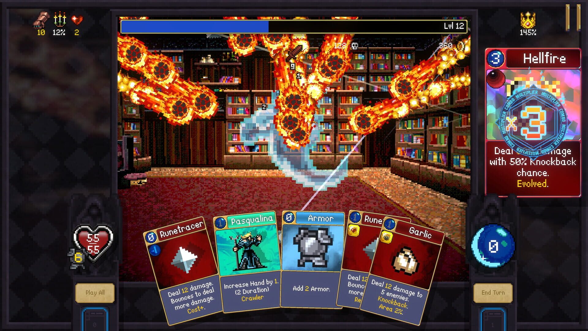 Screenshot for Vampire Crawlers: The Turbo Wildcard from Vampire Survivors