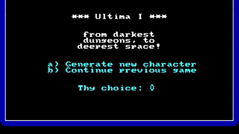 Screenshot for Ultima I
