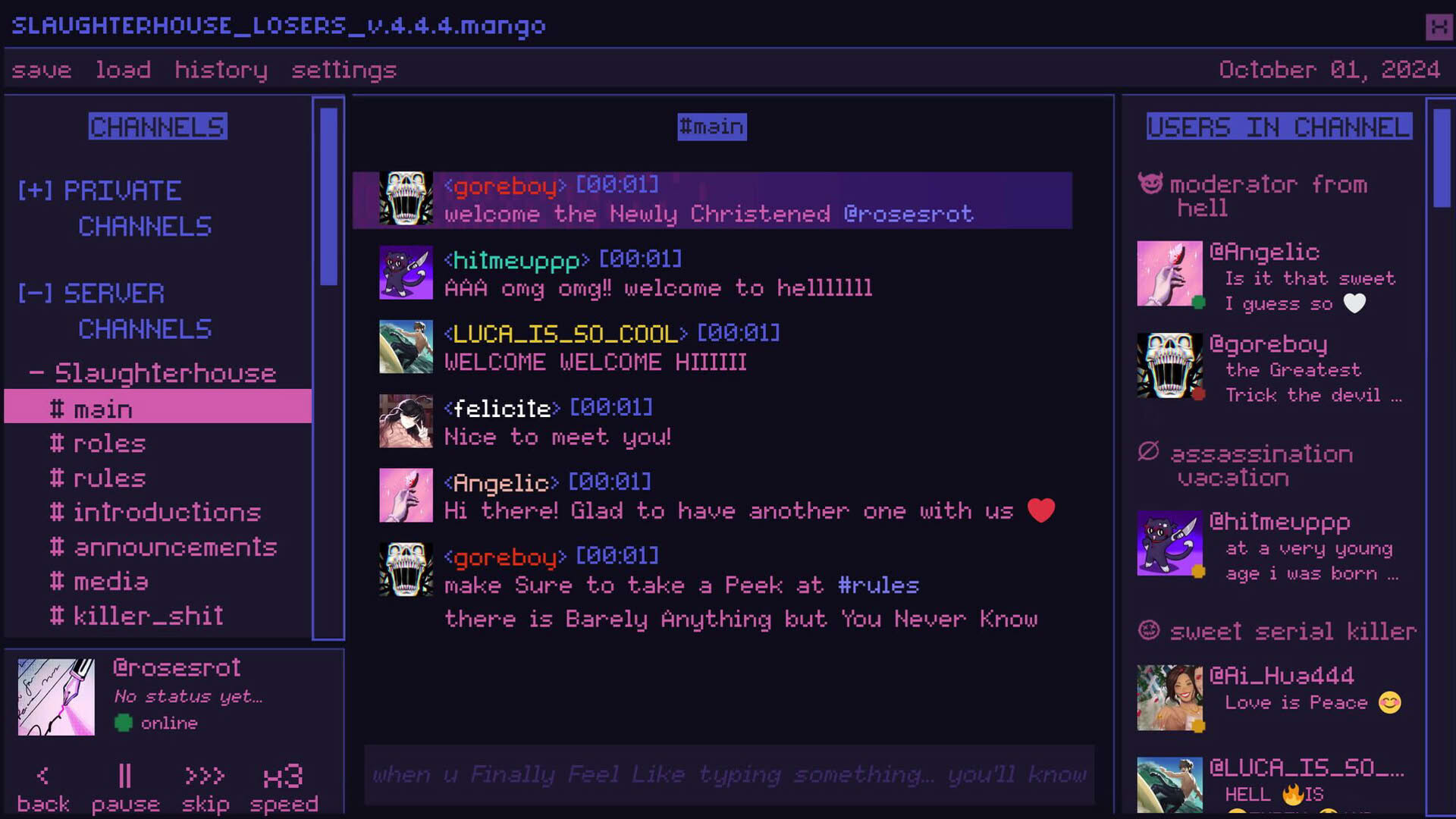 Screenshot for Killer Chat!: Original Edition