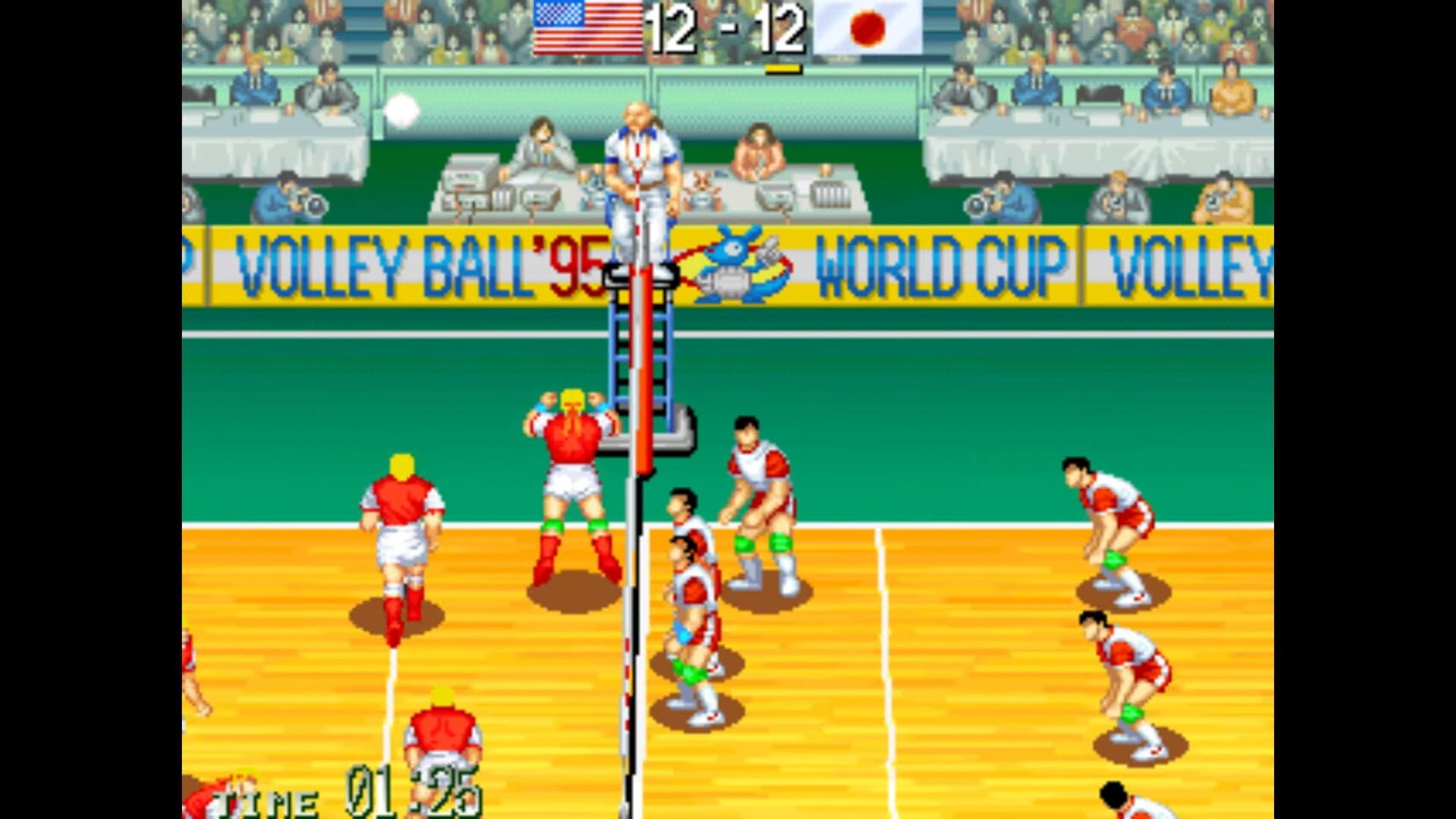 Screenshot for Worldcup Volleyball '95