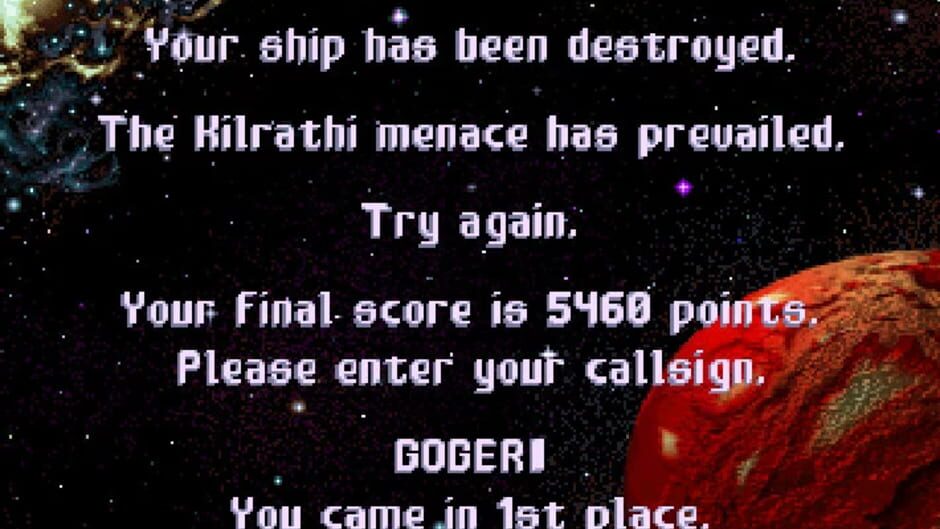 Screenshot for Wing Commander Academy